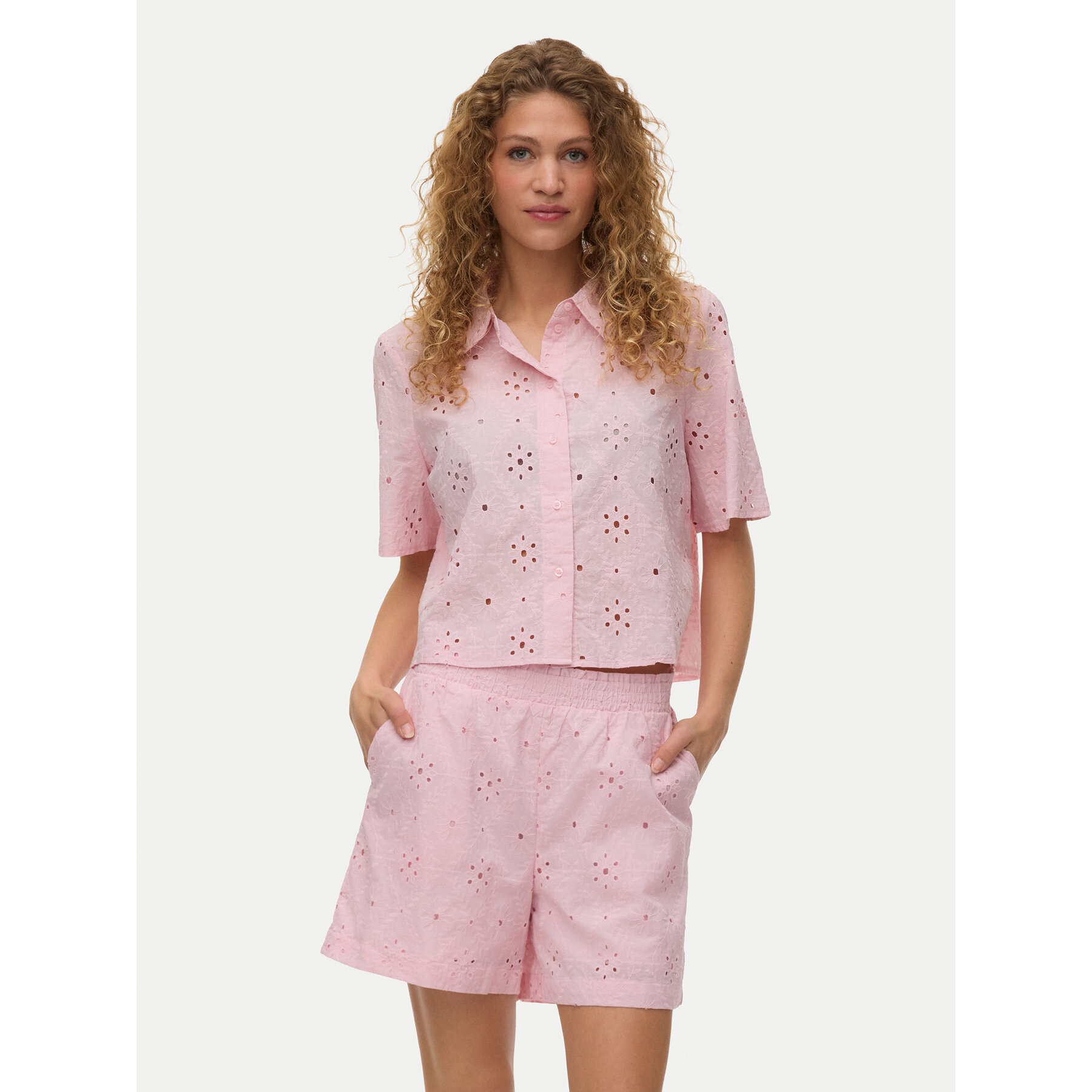 Vero Moda Hemd Eliza 10342754 Hellrosa Regular Fit