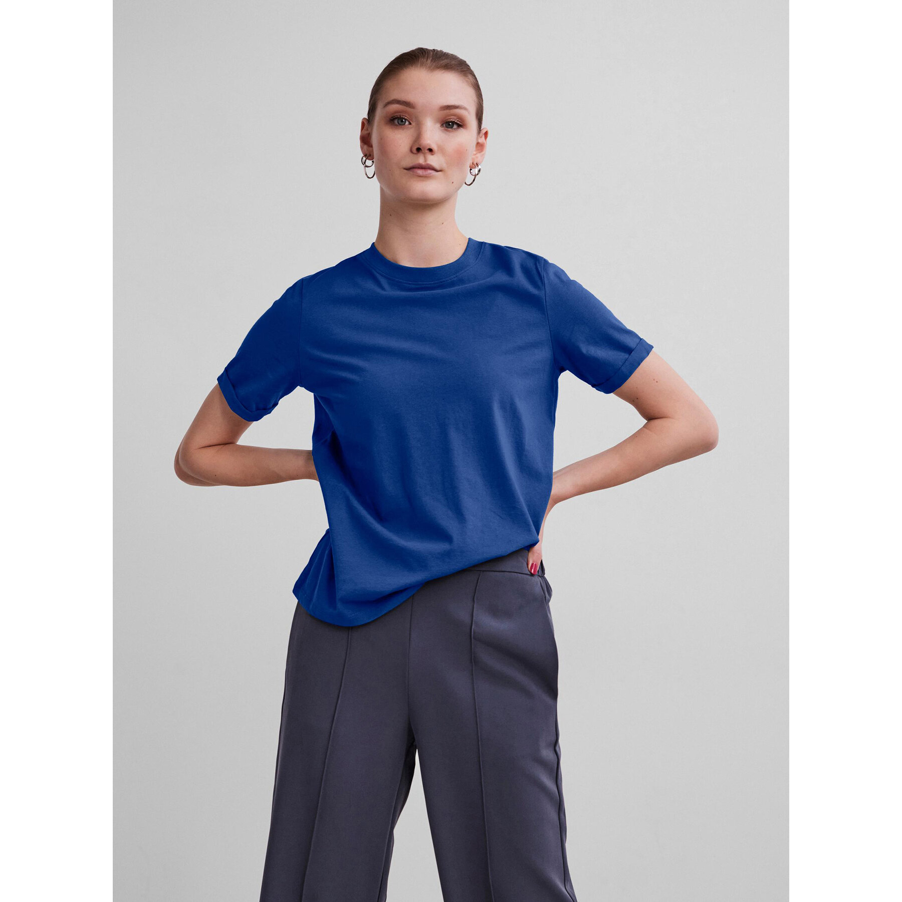 Pieces T-shirt Ria 17086970 Blu Regular Fit