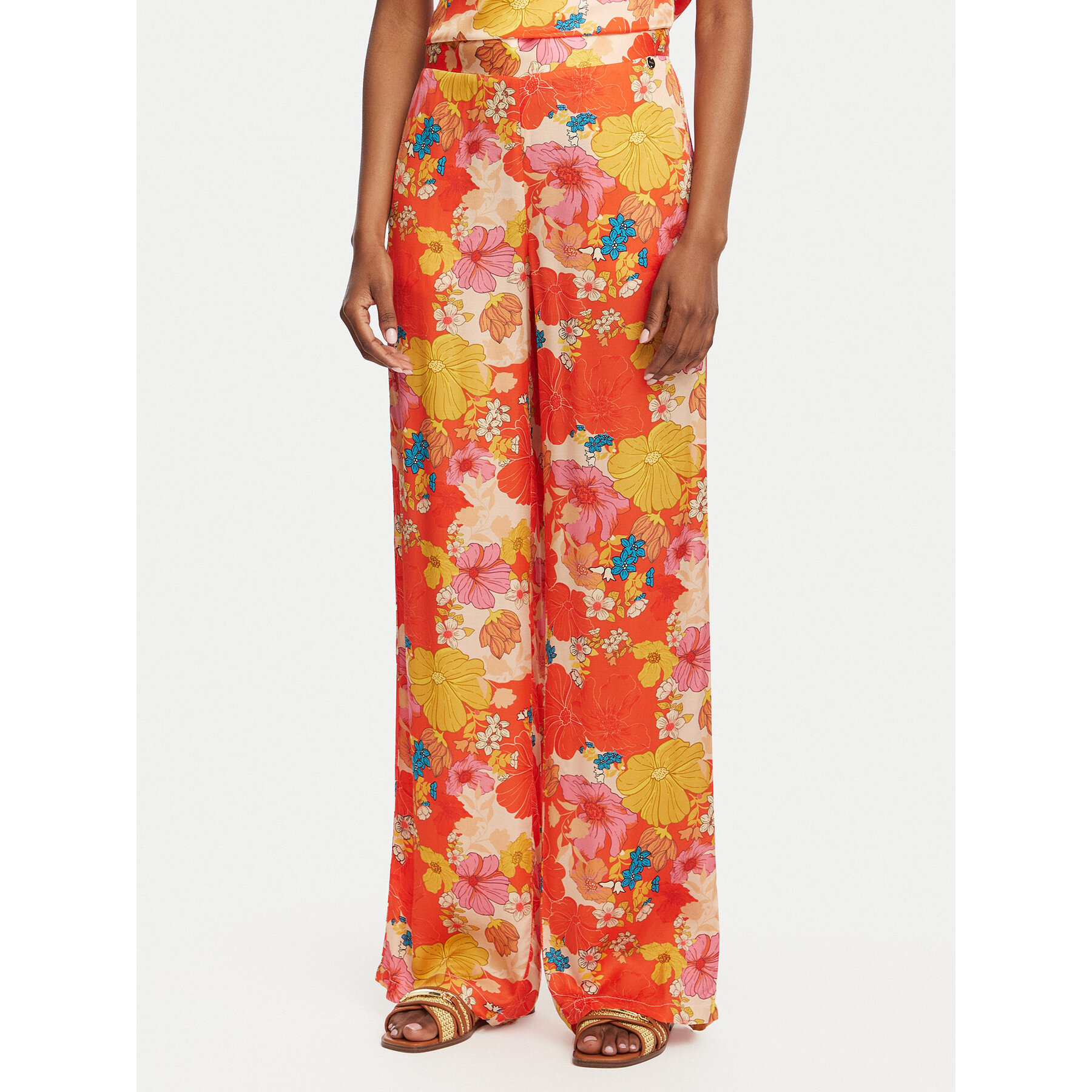 Liu Jo Stoffhose WA6484 T473A Rot Relaxed Fit