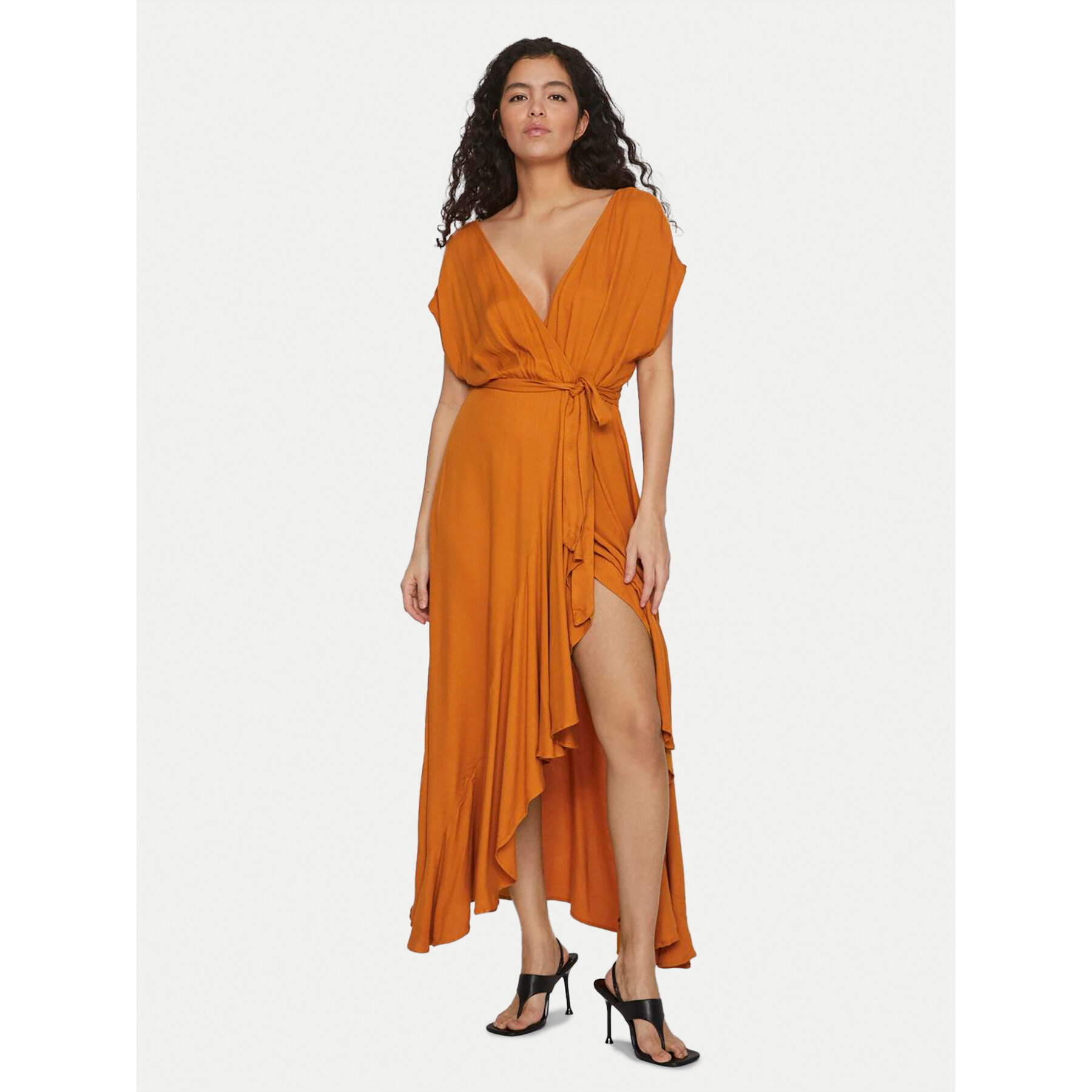 Vila Kleid für den Alltag Henrisse 14096205 Orange Regular Fit
