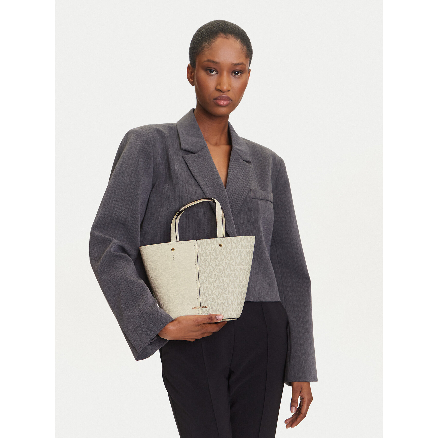 Geantă MICHAEL Michael Kors Flora 32T5GFFC1B Écru