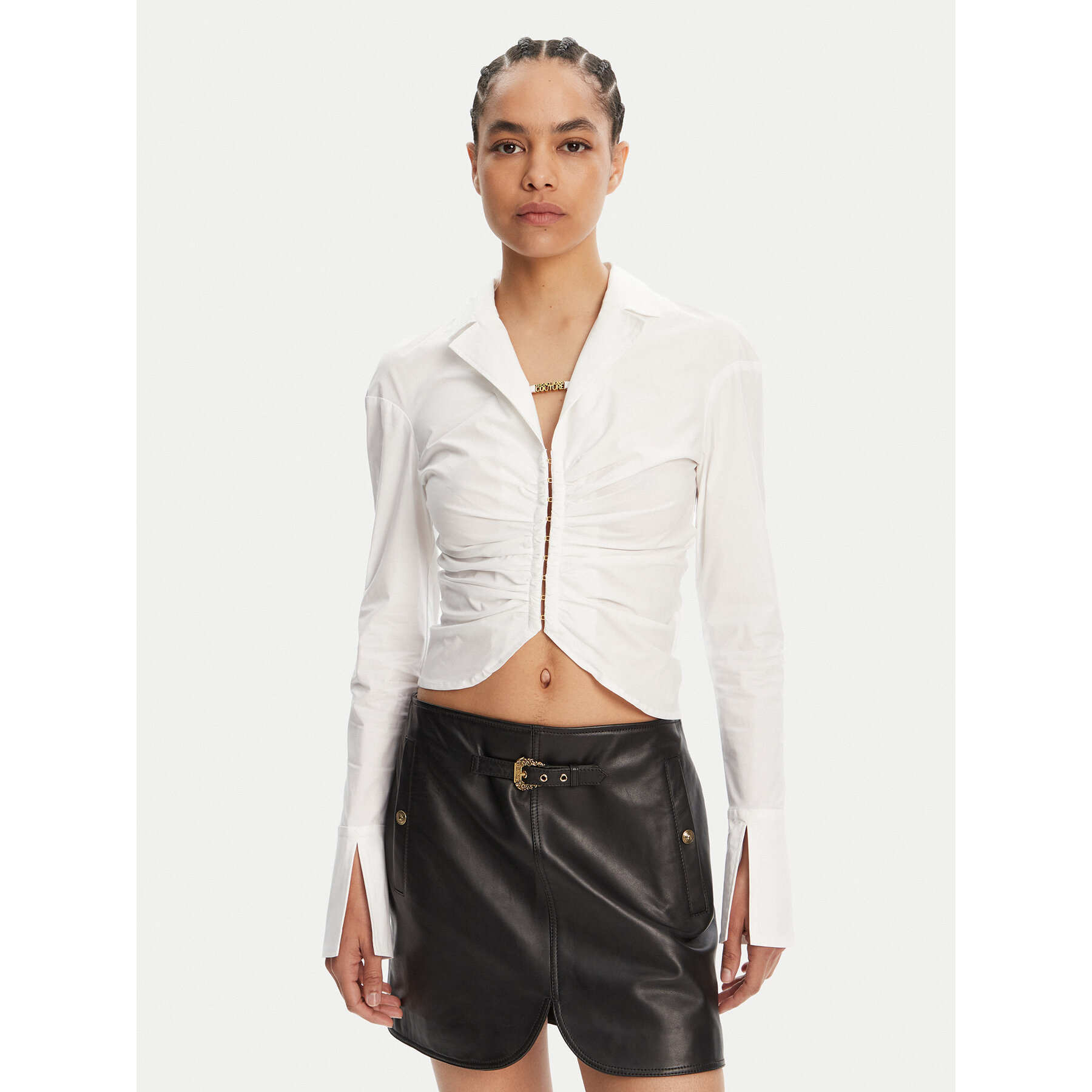 Versace Jeans Couture Hemd 78HAL203 Weiß Slim Fit