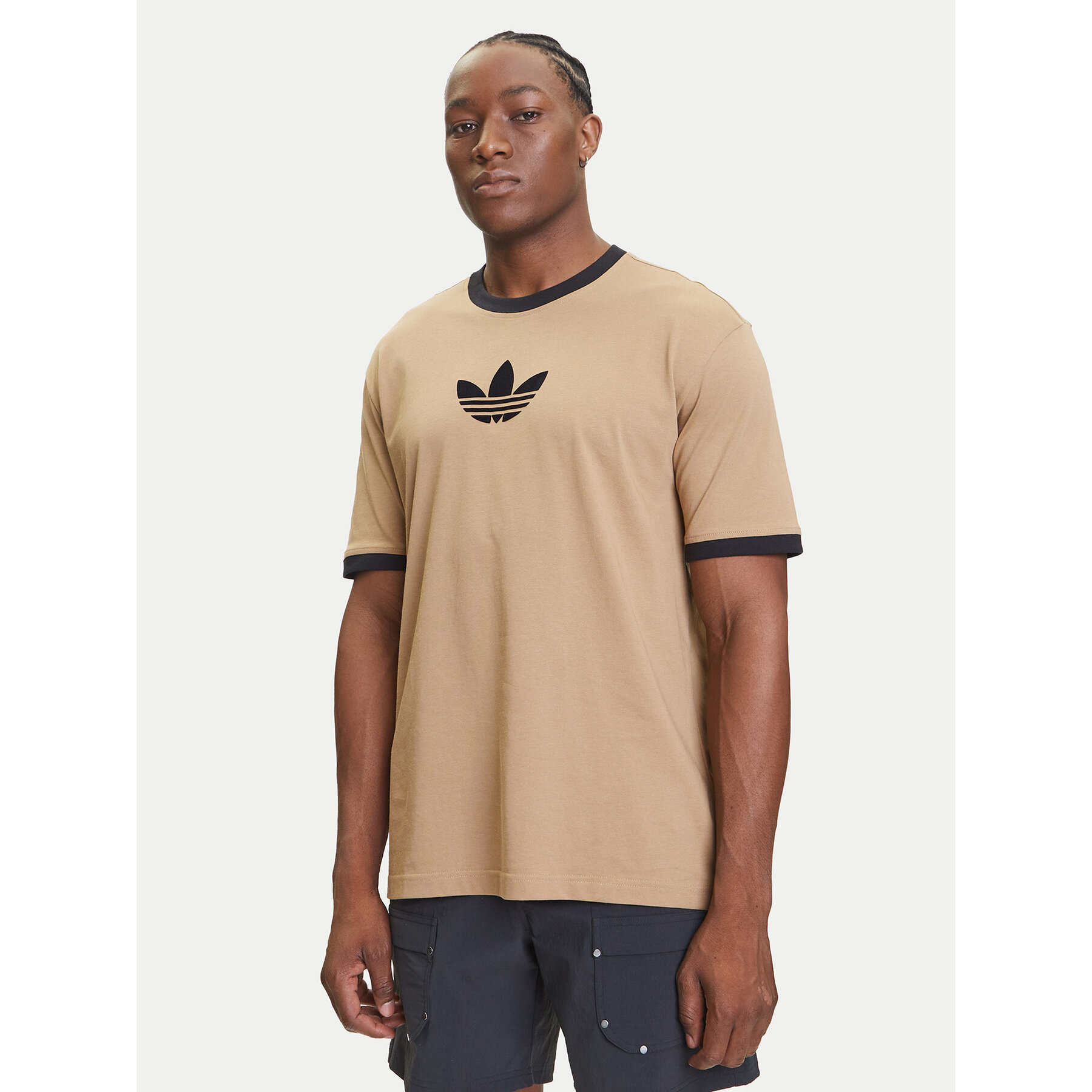 adidas T-Shirt adicolor 2000s Cali JX1516 Μπεζ Loose Fit
