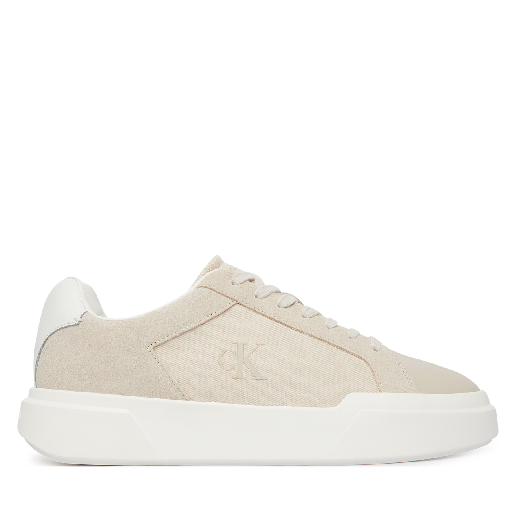 Sneakers Calvin Klein Chunky Cupsole Laceup Cv Mix HM0HM02238 Bej