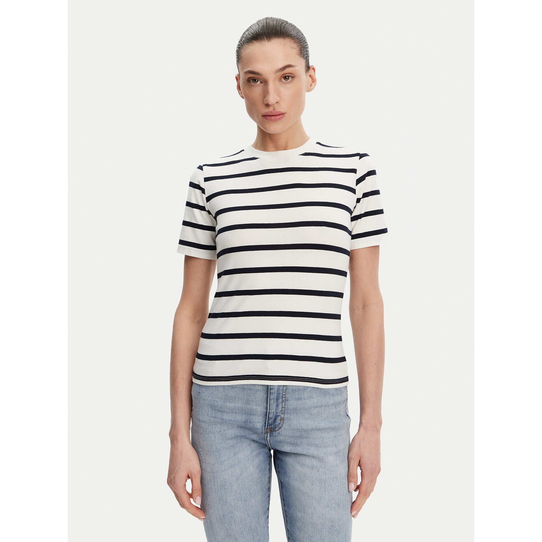French Connection Póló 76QZB Fehér Regular Fit