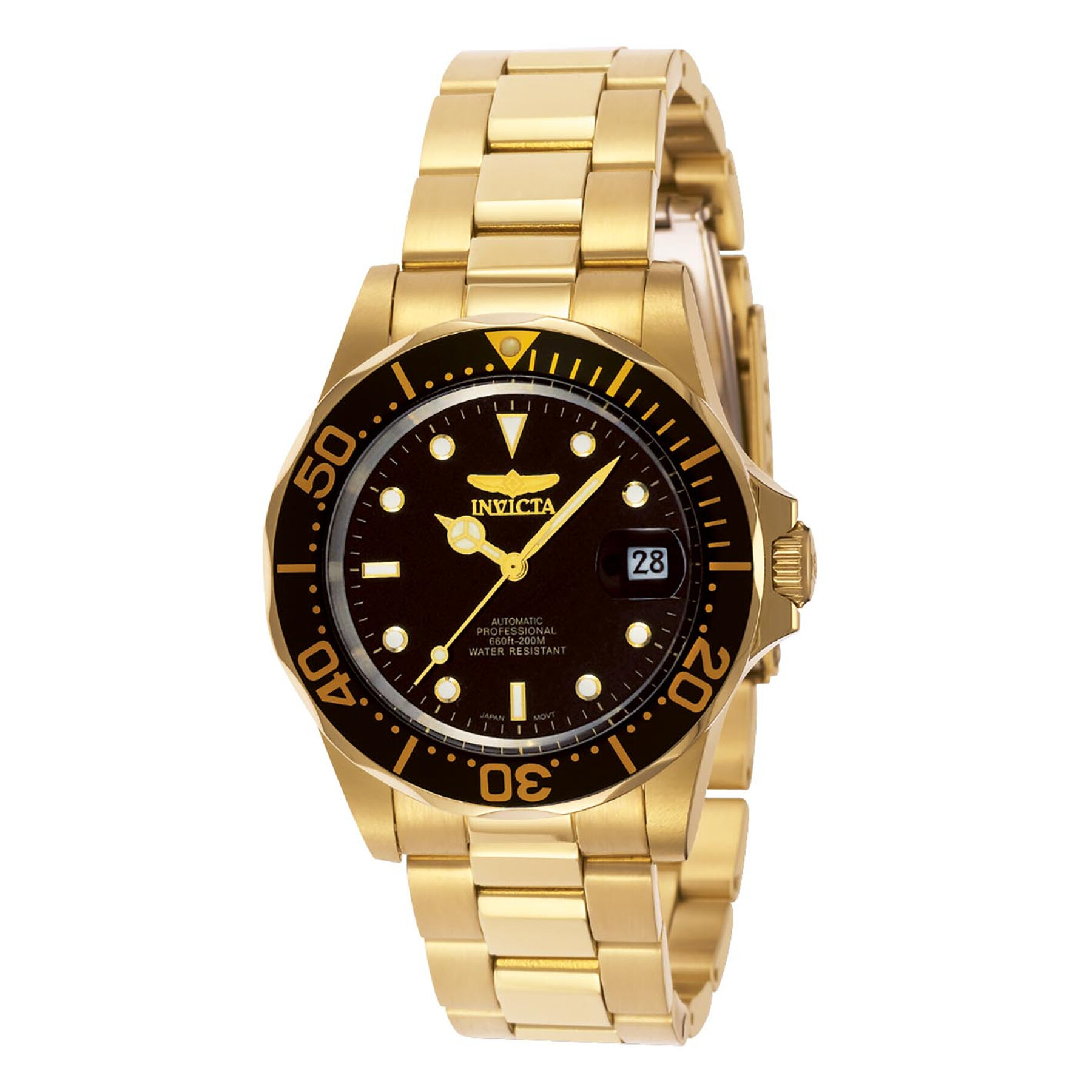 

Годинник Invicta Watch 89290B Gold/Gold, Золотий