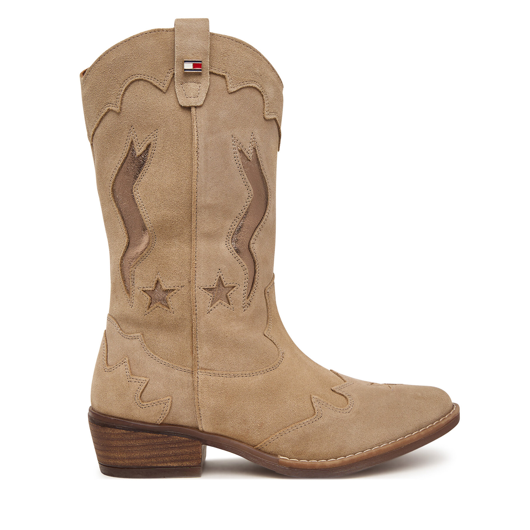 Cizme și botine cowboy Tommy Hilfiger T3A6-35194-1429 Bej