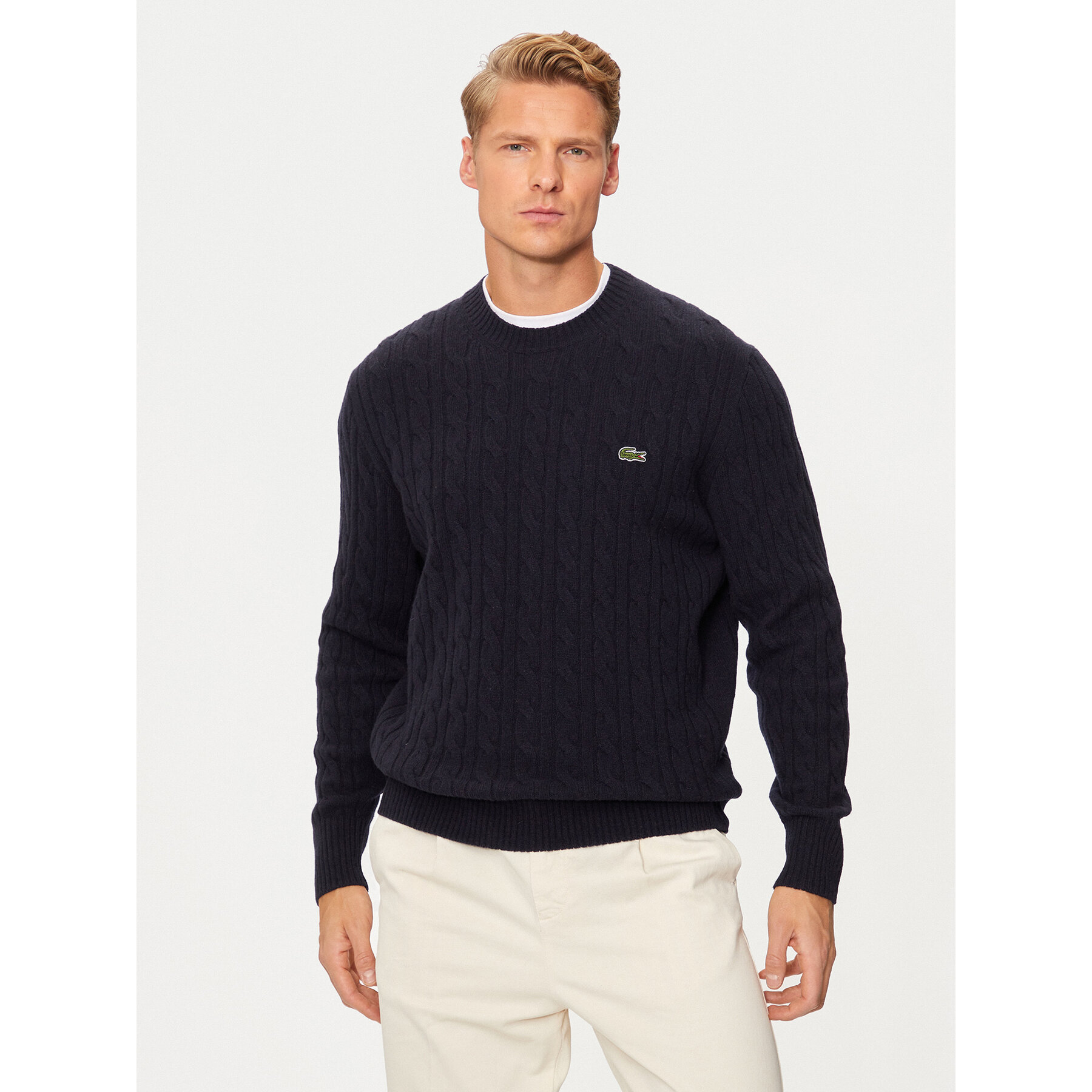 Lacoste Pullover AH2924 Dunkelblau Regular Fit