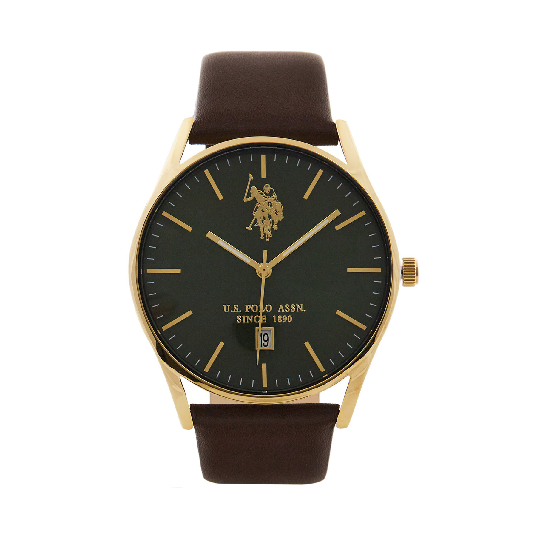Klocka U.S. Polo Assn. Colin USP7242YG Brun