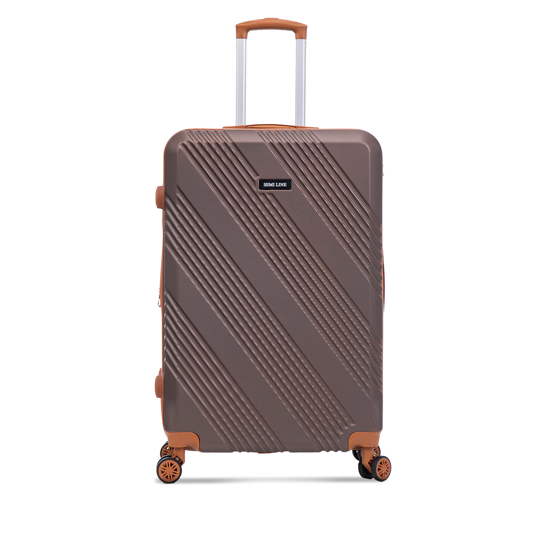 Valise grande Semi Line T5850-3 Marron