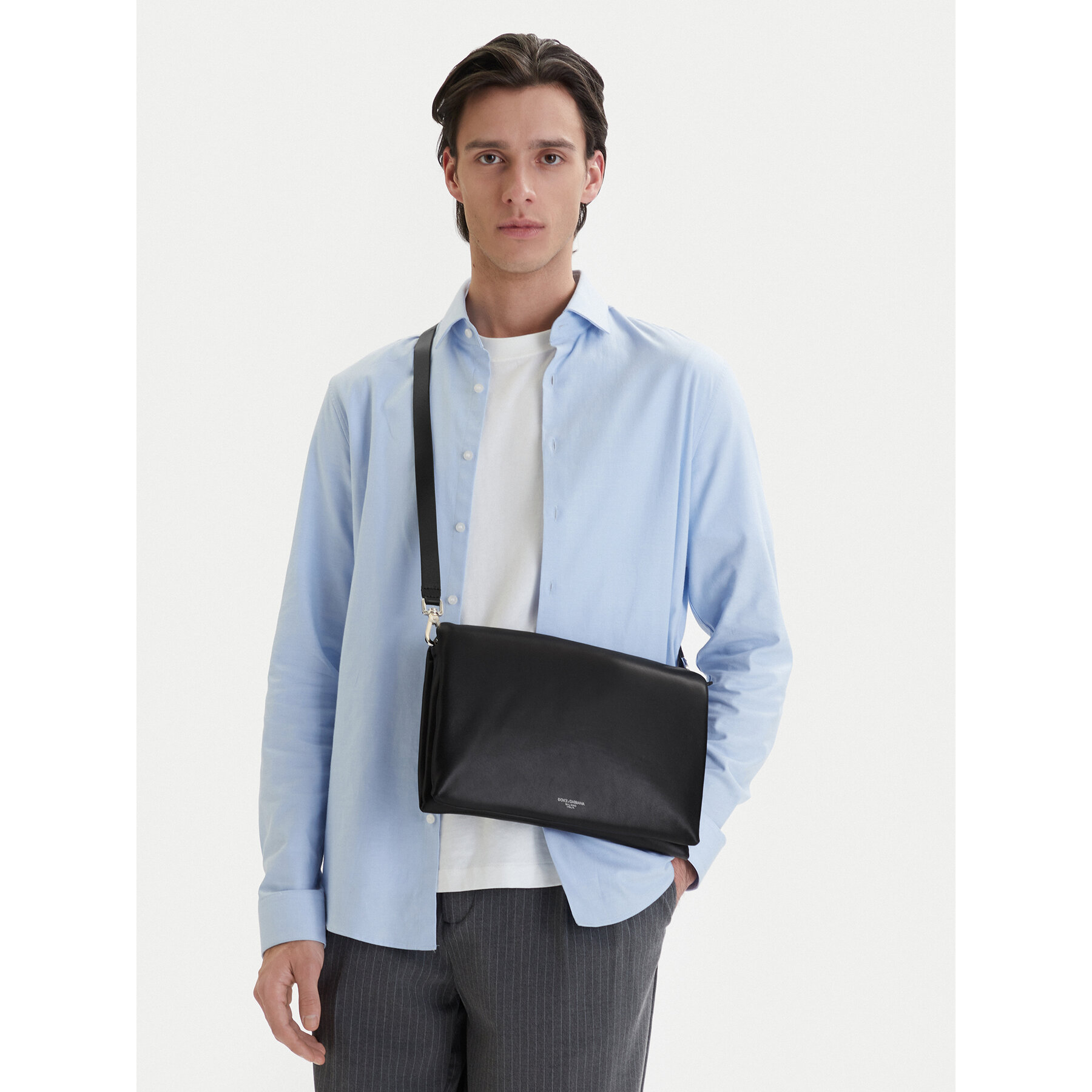 Taška cez rameno Dolce&Gabbana BM3075 AF984 Čierna