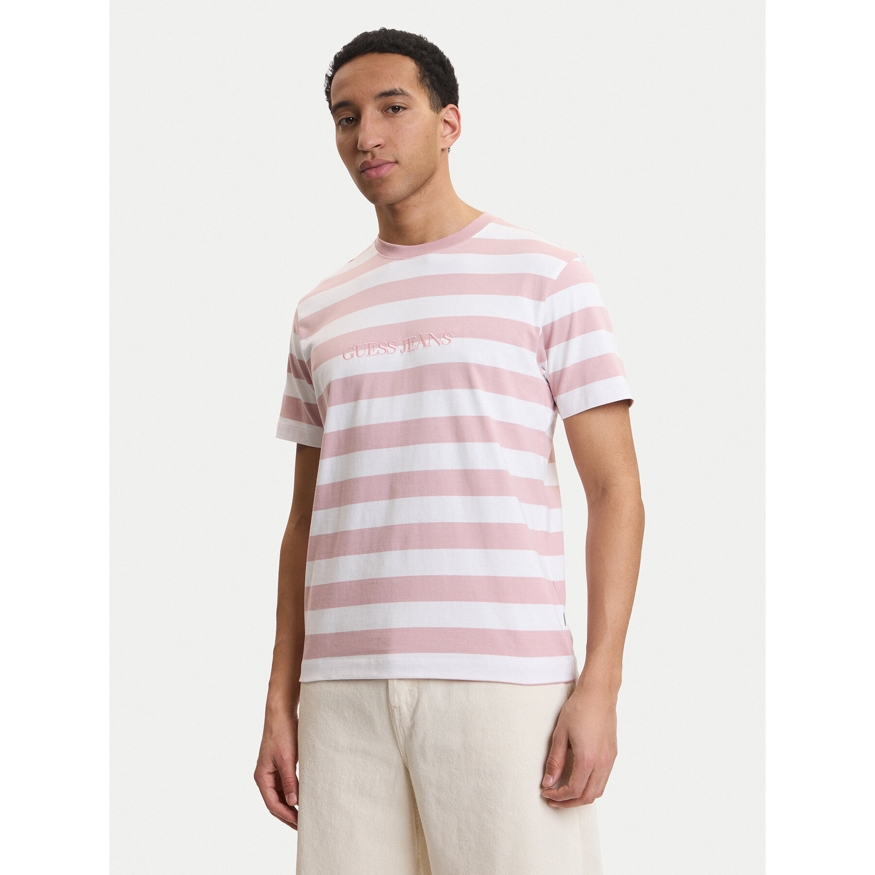 Guess Jeans T-Shirt M4YI84 K9XF1 Ροζ Regular Fit