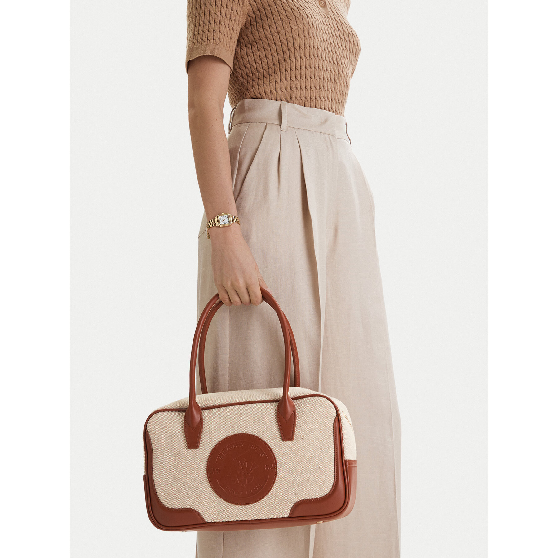 Дамска чанта Beverly Hills Polo Club CWBEO-BHPC-S-007-09 Бежов