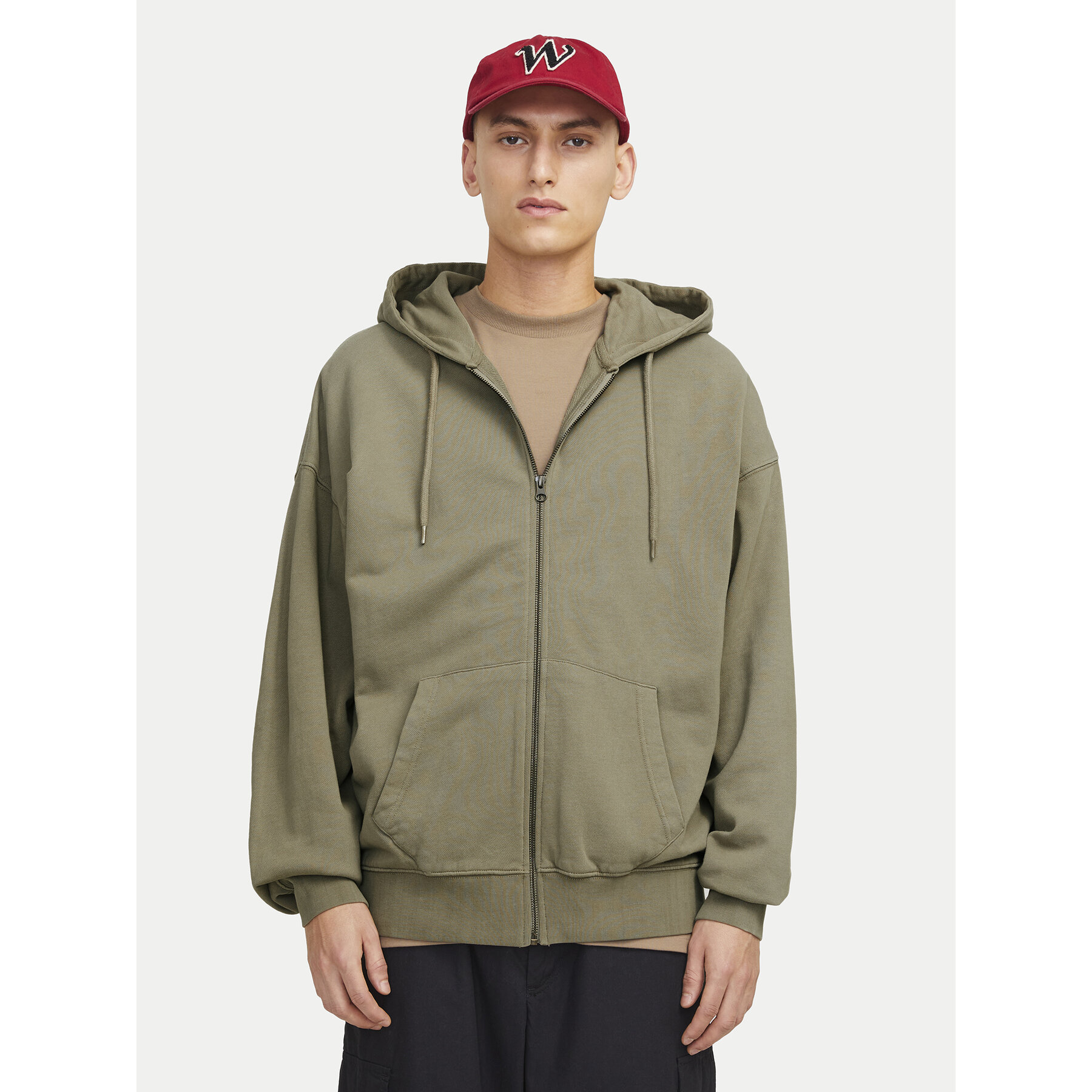 Jack & Jones Sweatshirt Charge 12270279 Grau Loose Fit