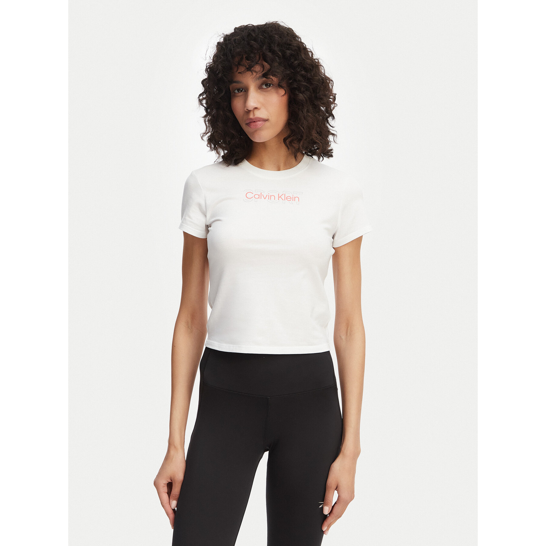 Calvin Klein T-shirt LVGWS6K240 Bijela Regular Fit