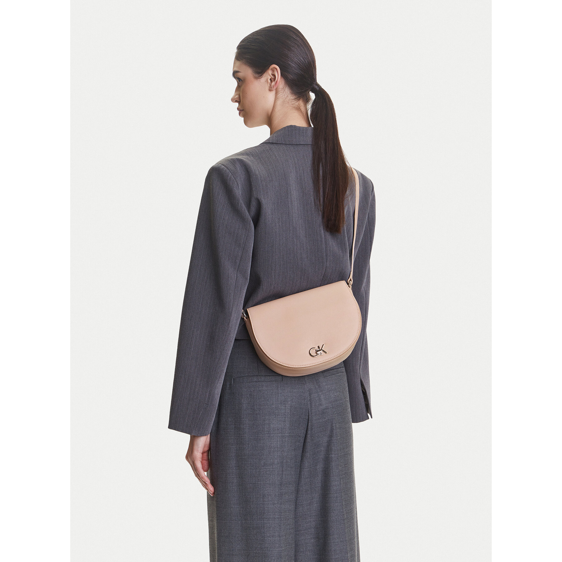 Kabelka Calvin Klein Ck Hw Crossbody Saddle Bag K60K613236 Ružová