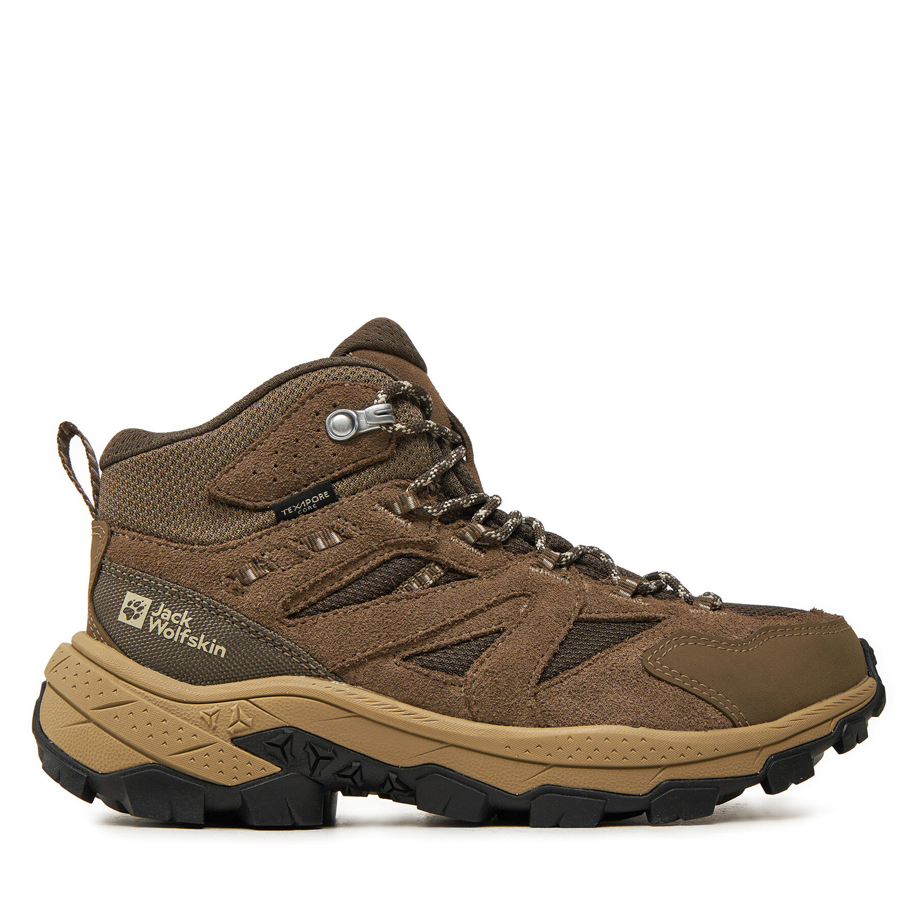 Damen Trekkingschuhe Jack Wolfskin, Schuhgröße 37, Braun, Vojo Tour Texapore Mid W A62071