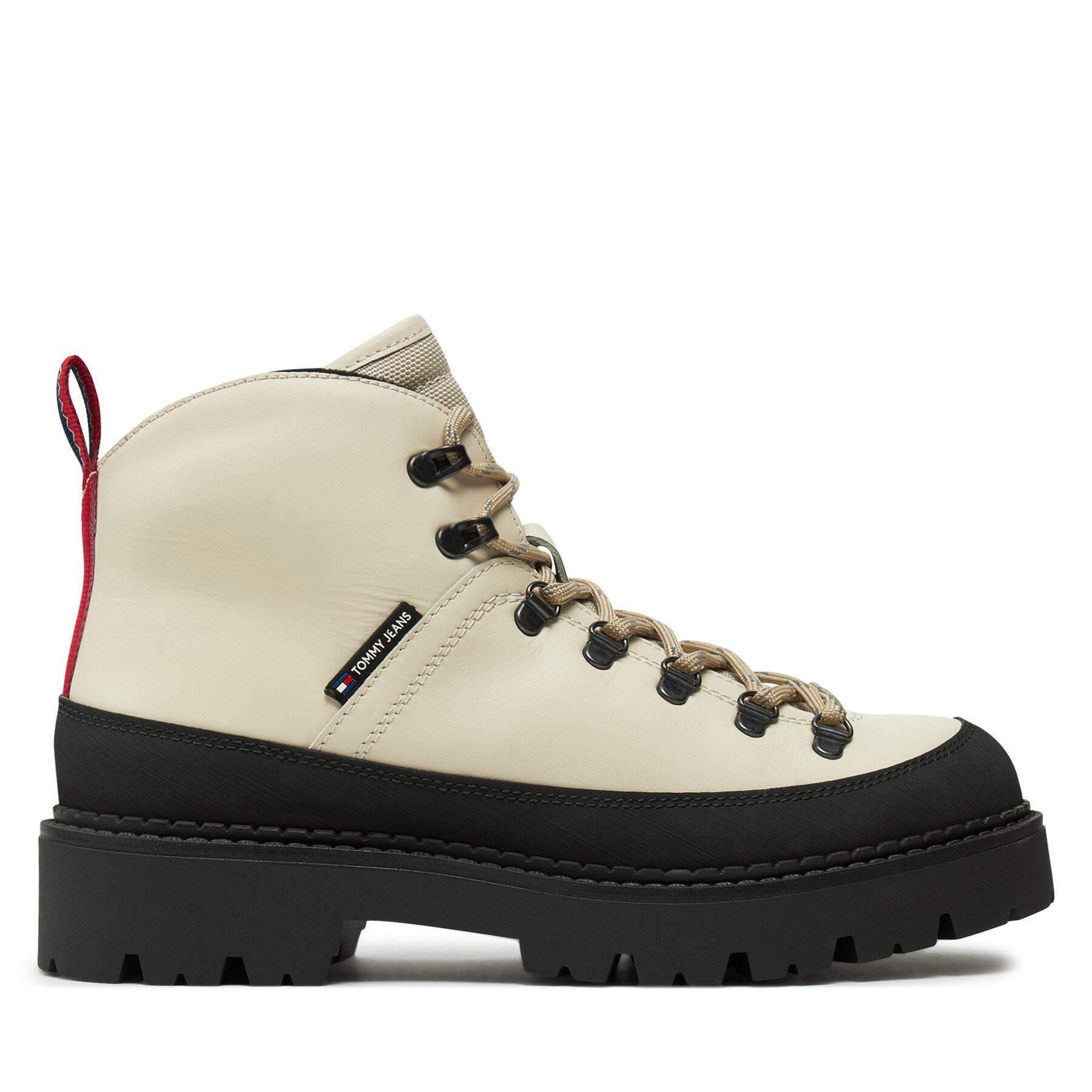 Bottes de randonnée Tommy Jeans Tjm Hiking Boot Wl EM0EM01491 Écru