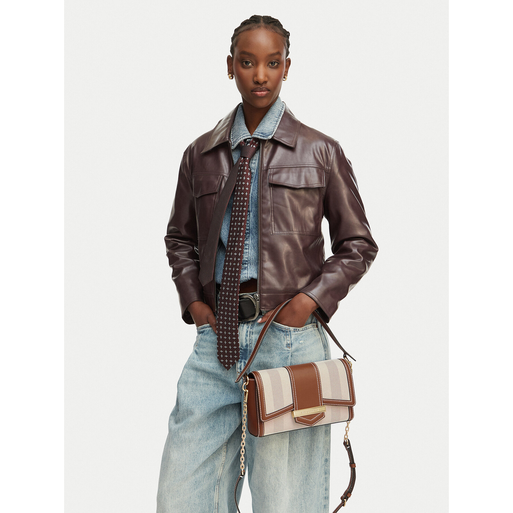 Handtasche Karl Lagerfeld B2W30233 Beige