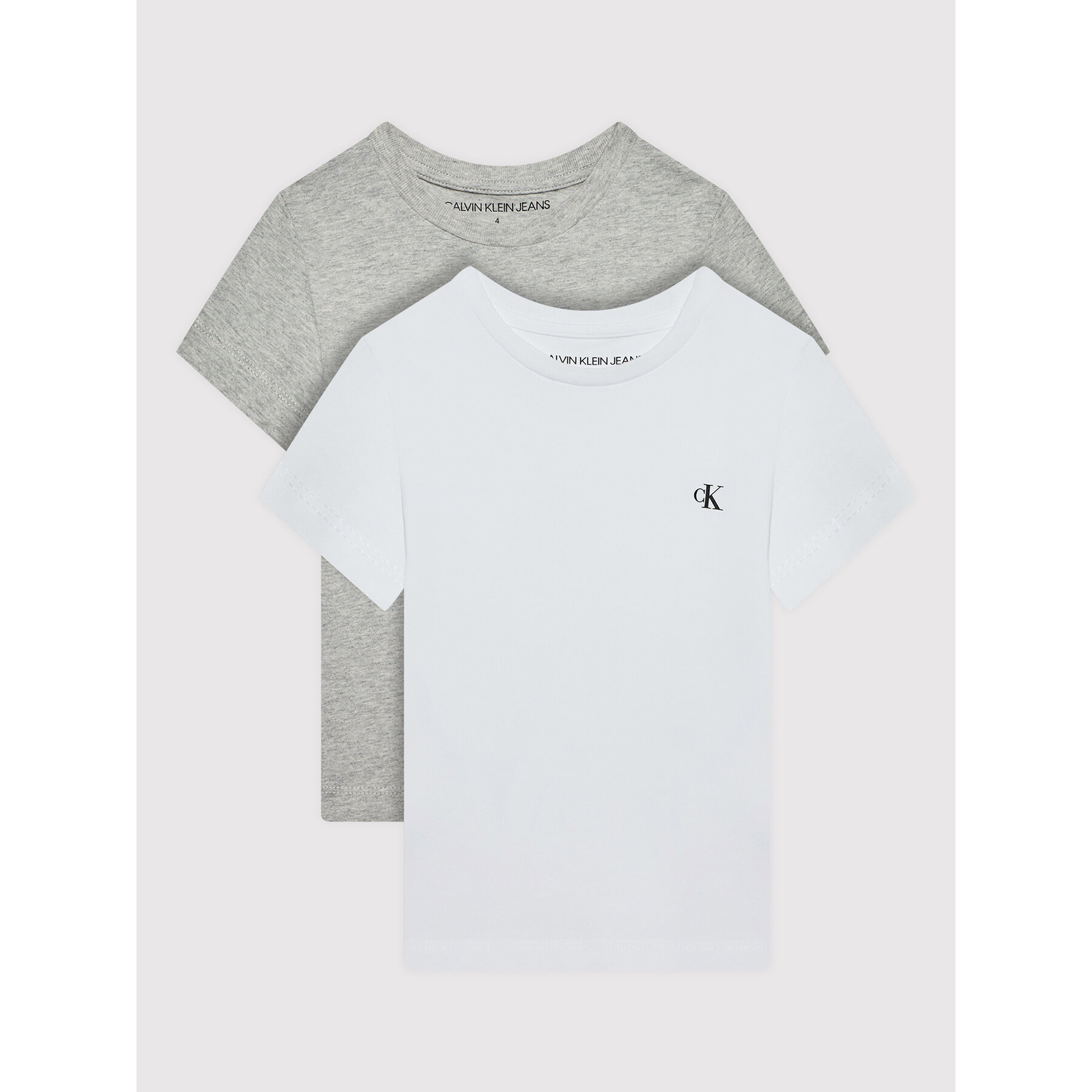 Calvin Klein Jeans Set di t-shirt Monogram IB0IB01093 Grigio Regular Fit