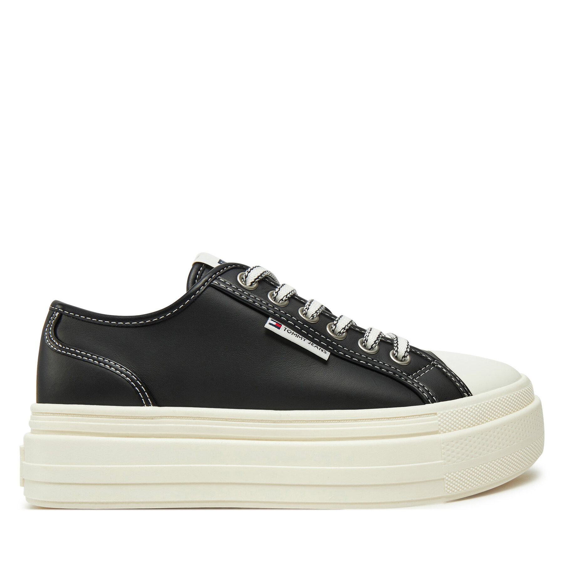 Damskie Tommy Jeans Trampki, Rozmiar 41 Czarny Foxing EN0EN02714