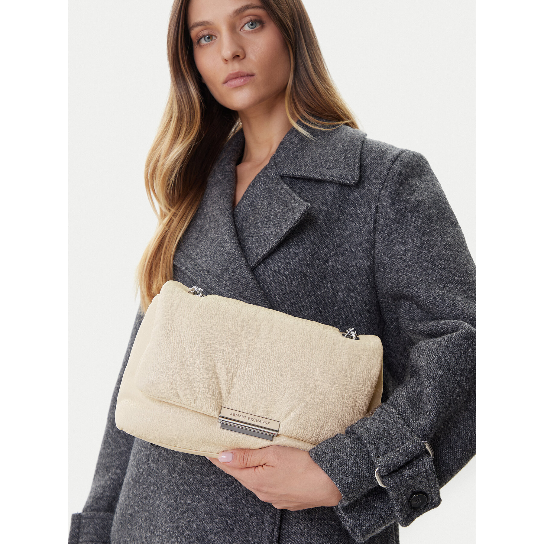 Geantă Armani Exchange XW000355 AF17240 U1092 Bej