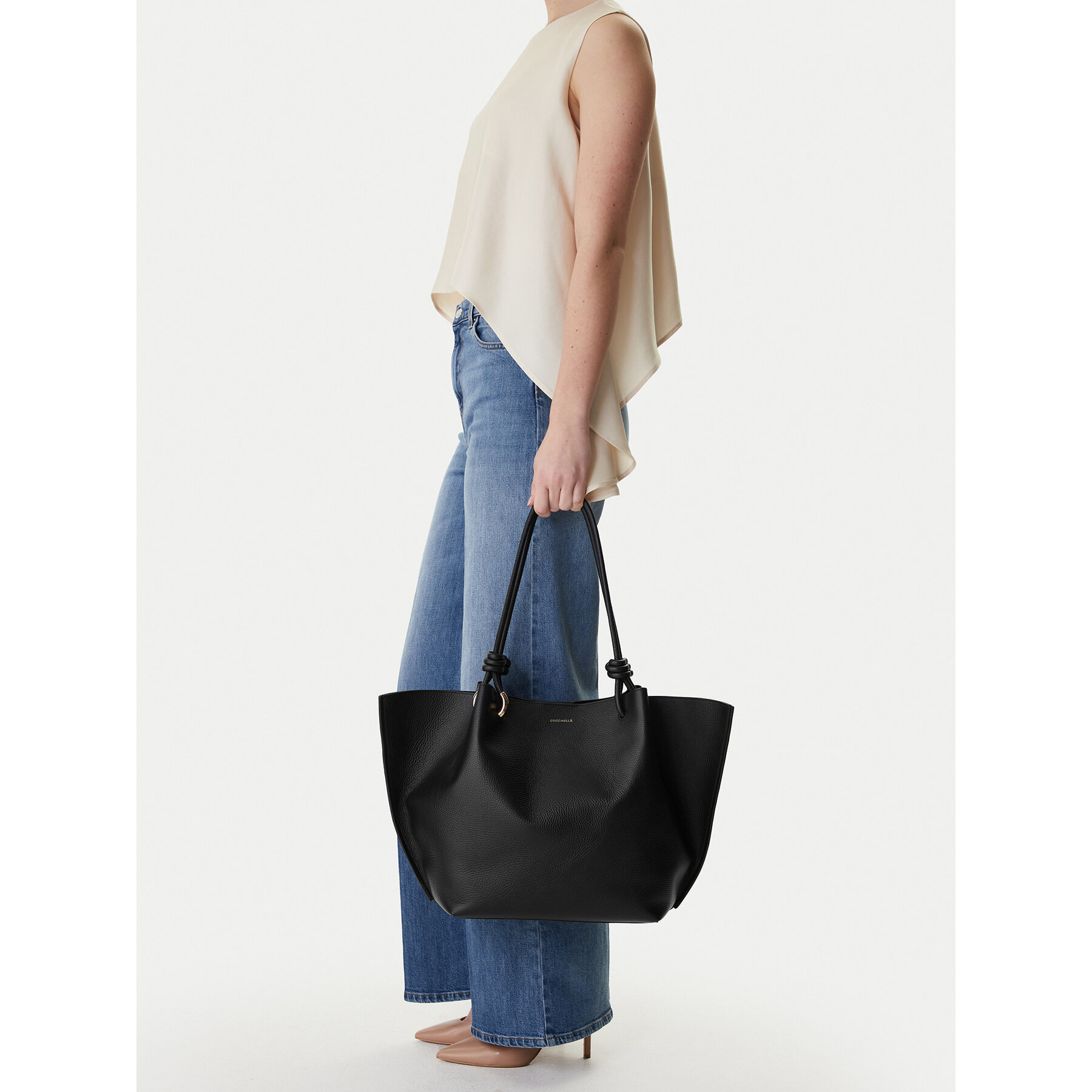 Geantă Coccinelle U07 Coccinelleefinn E1 U07 11 01 01 Negru