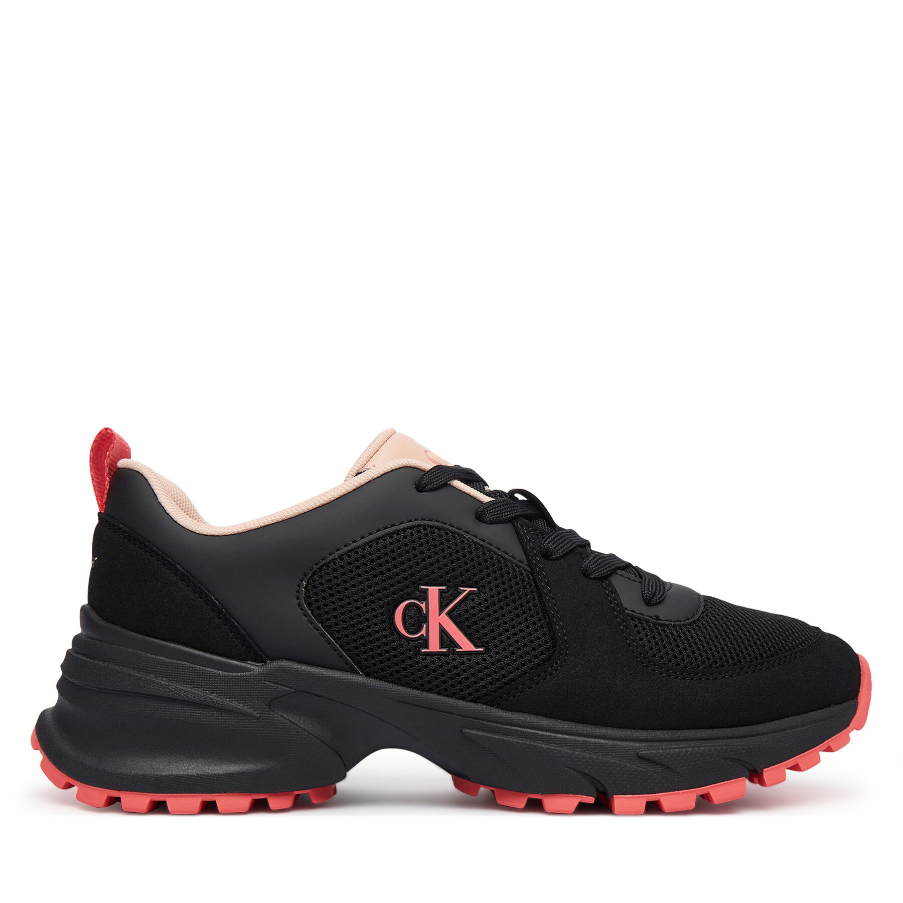 Superge Calvin Klein Hike Runner Lace Up Su Mesh Wmn HW0HW03440 Črna
