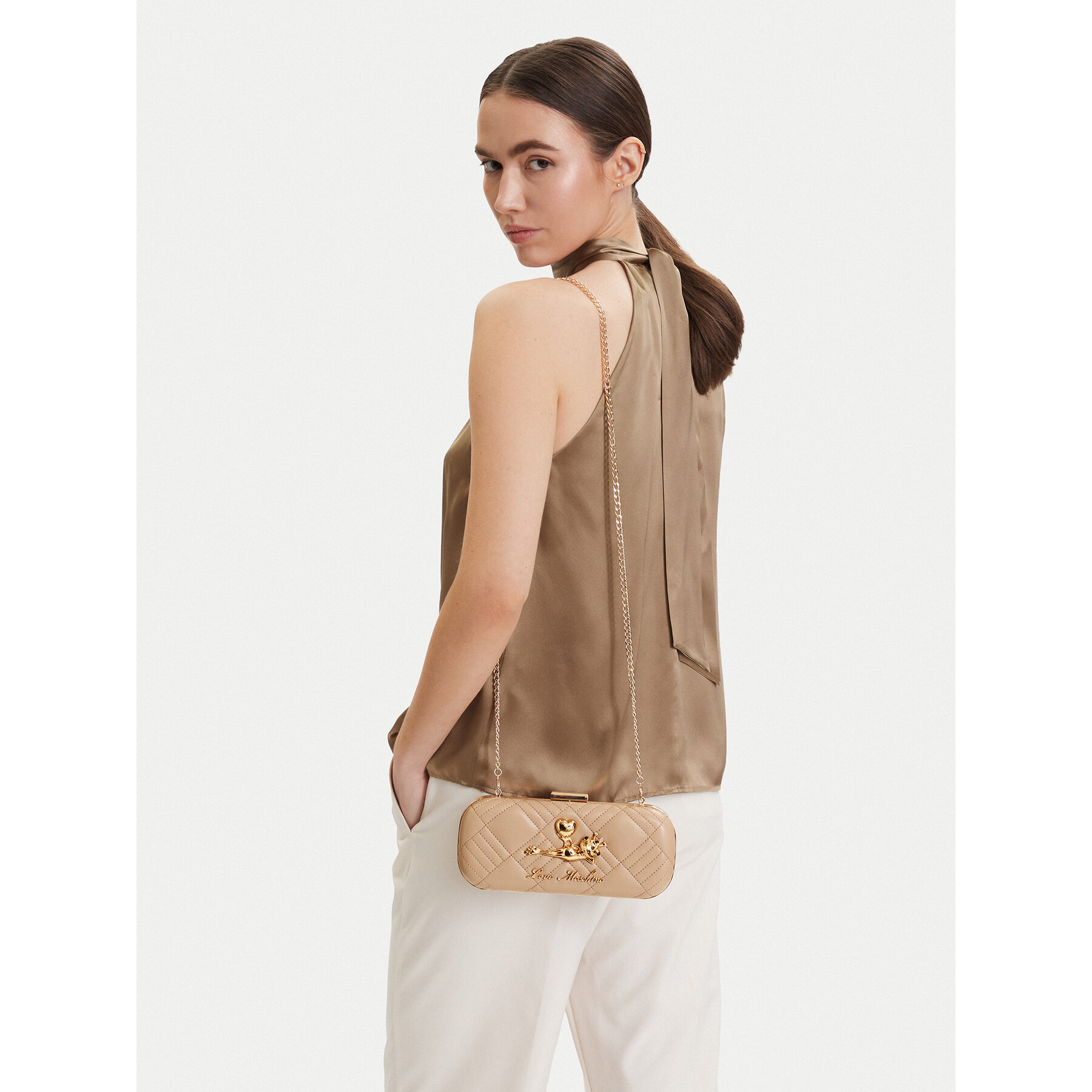 Τσάντα LOVE MOSCHINO JC4270PP0OKH120C Μπεζ