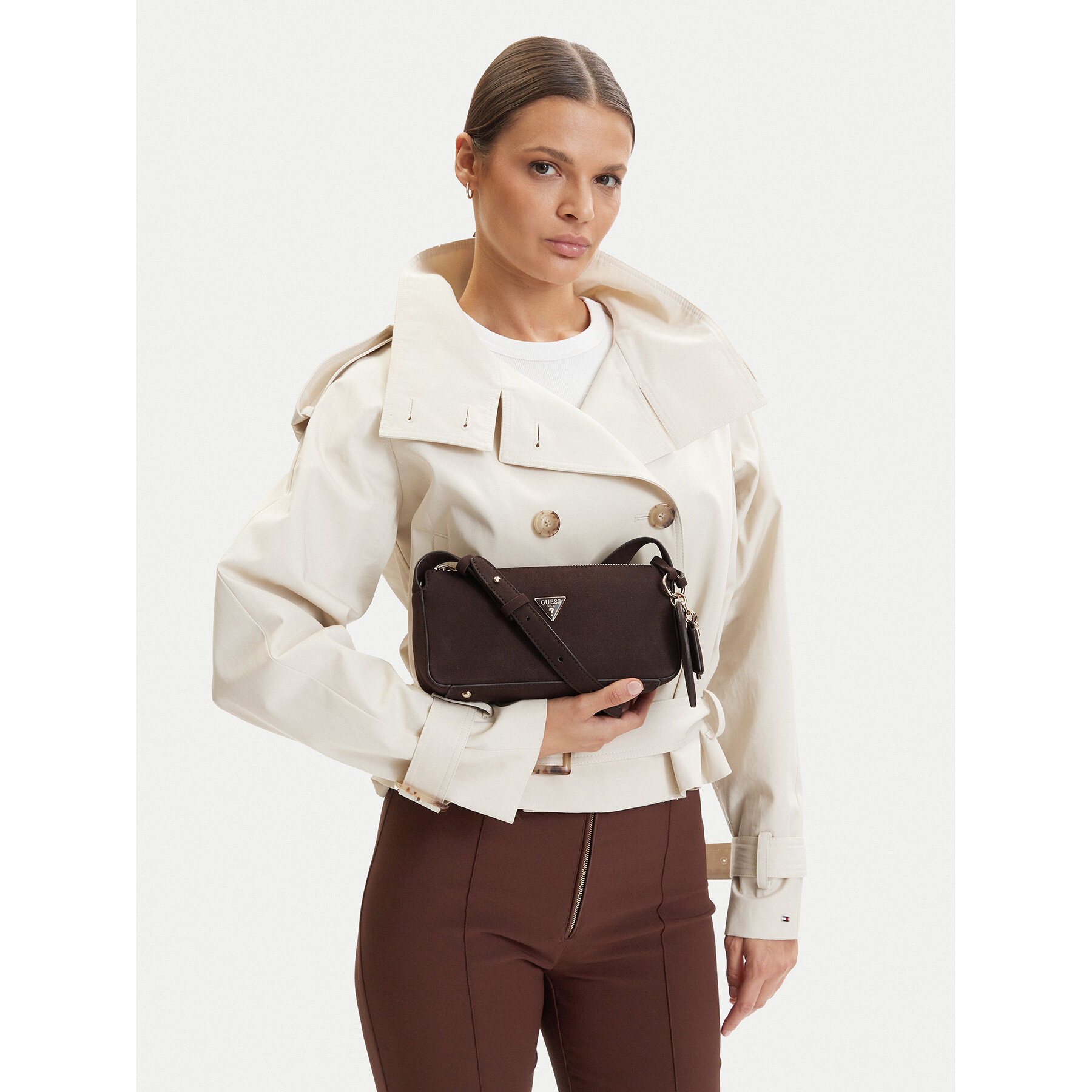 Geantă Guess Isobel Mini 00003059 27682 Maro