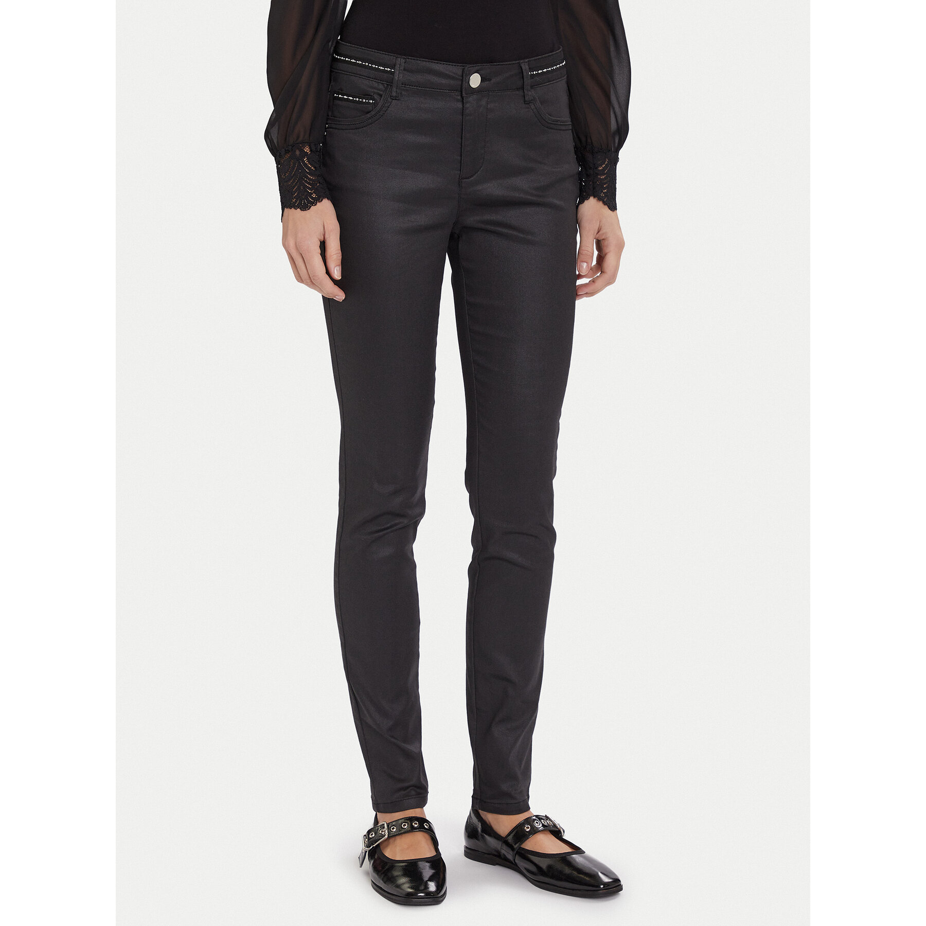 Morgan Jeans 252-PALAO Schwarz Slim Fit