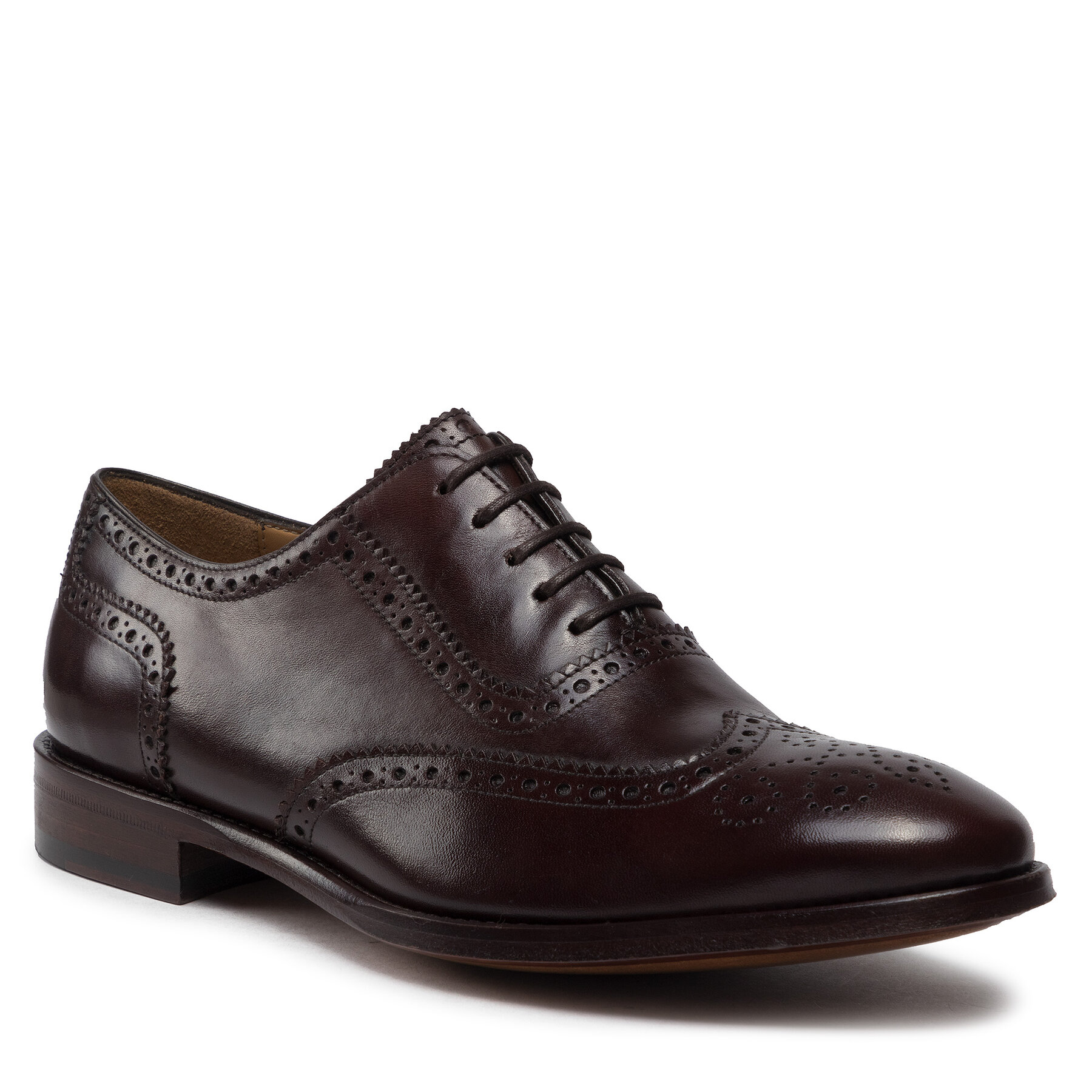 Pantofi Lord Premium Brogues 5501 Middle Brown L06 5501