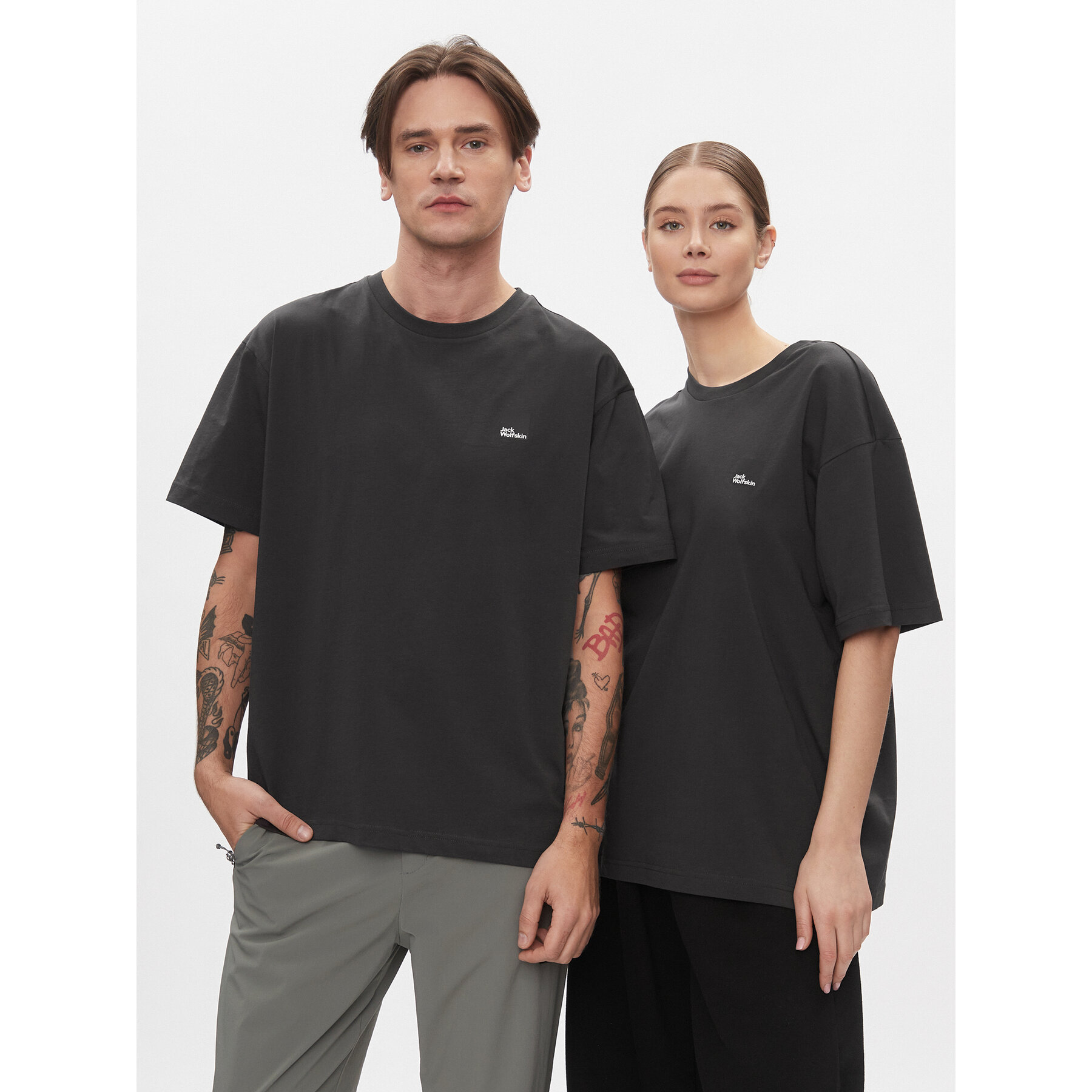 Jack Wolfskin T-shirt Eschenheimer T 1809092 Nero Regular Fit