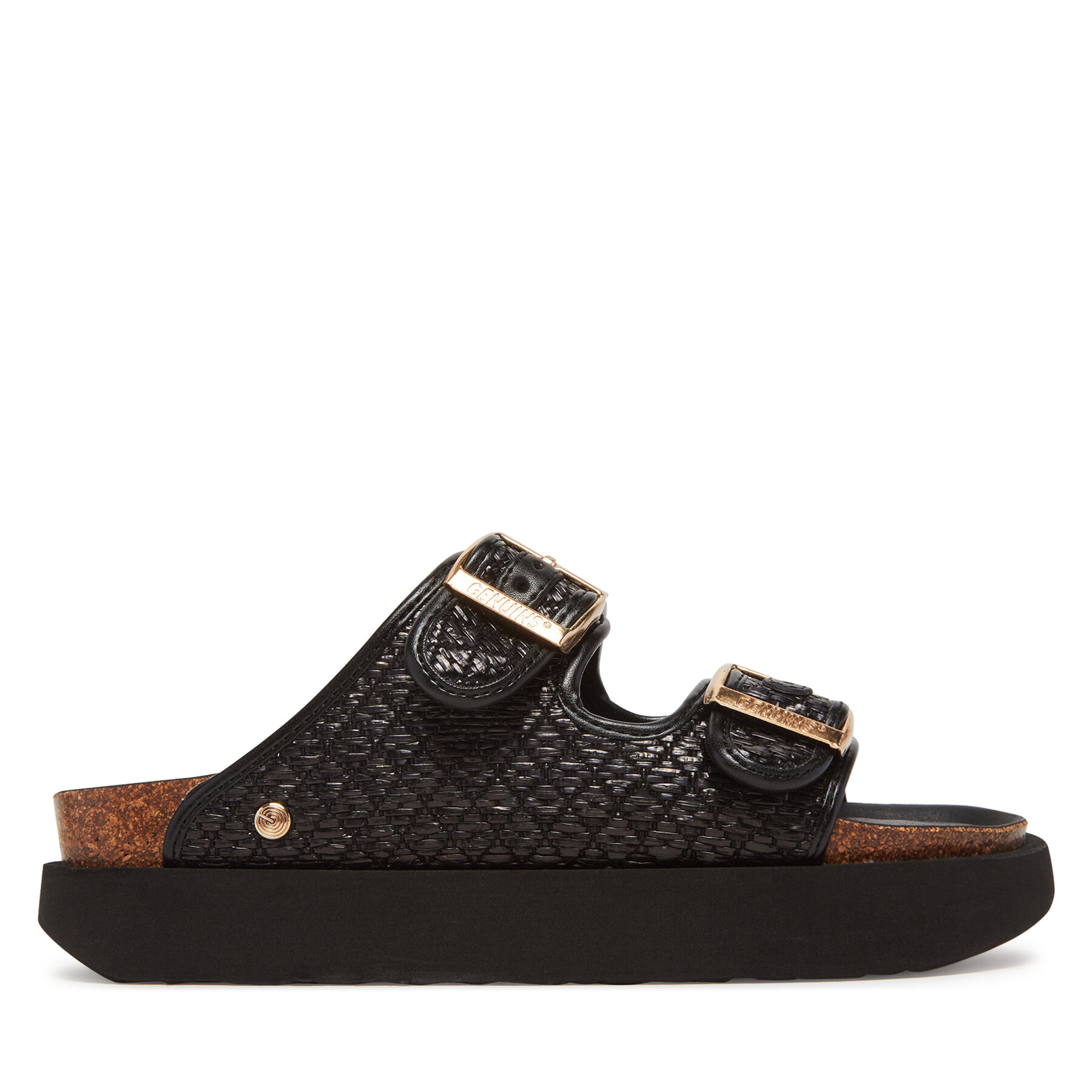 Şlapi Genuins Hawaii Raffia G106362 Negru