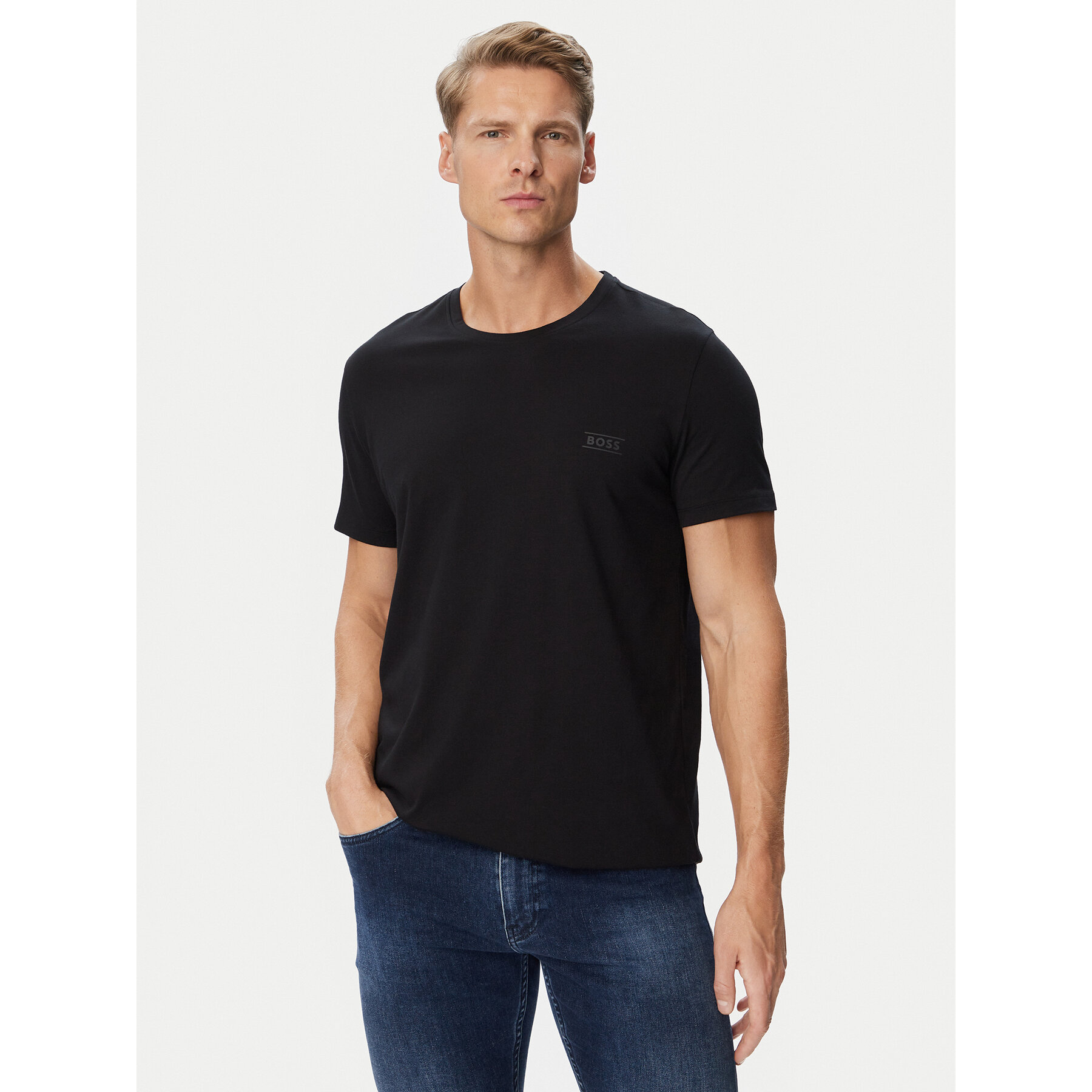 BOSS T-Shirt 50565324 Schwarz Regular Fit