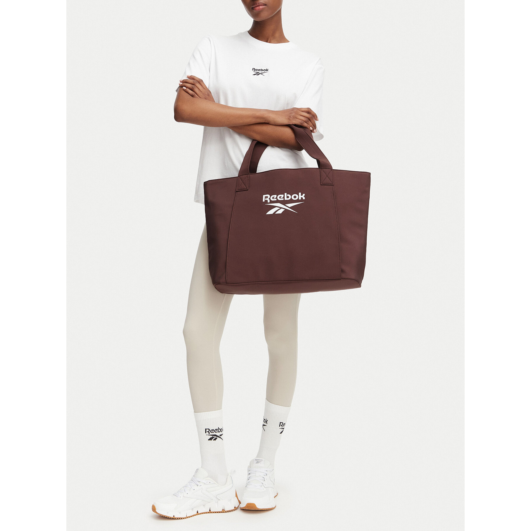 Ročna torba Reebok CWBEO-RBK-B-003-07 Temno rjava
