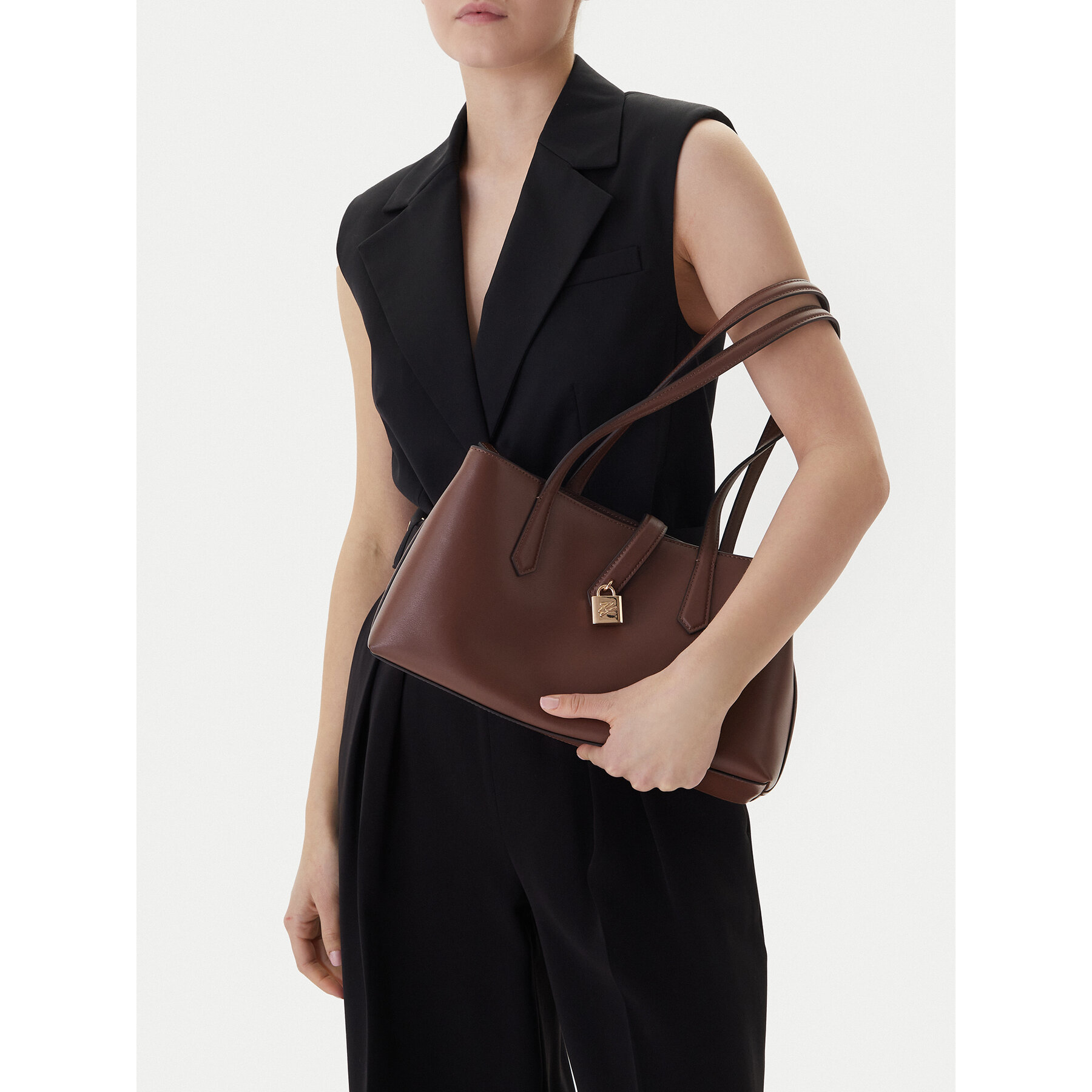 Дамска чанта KARL LAGERFELD B1W30095 Кафяв