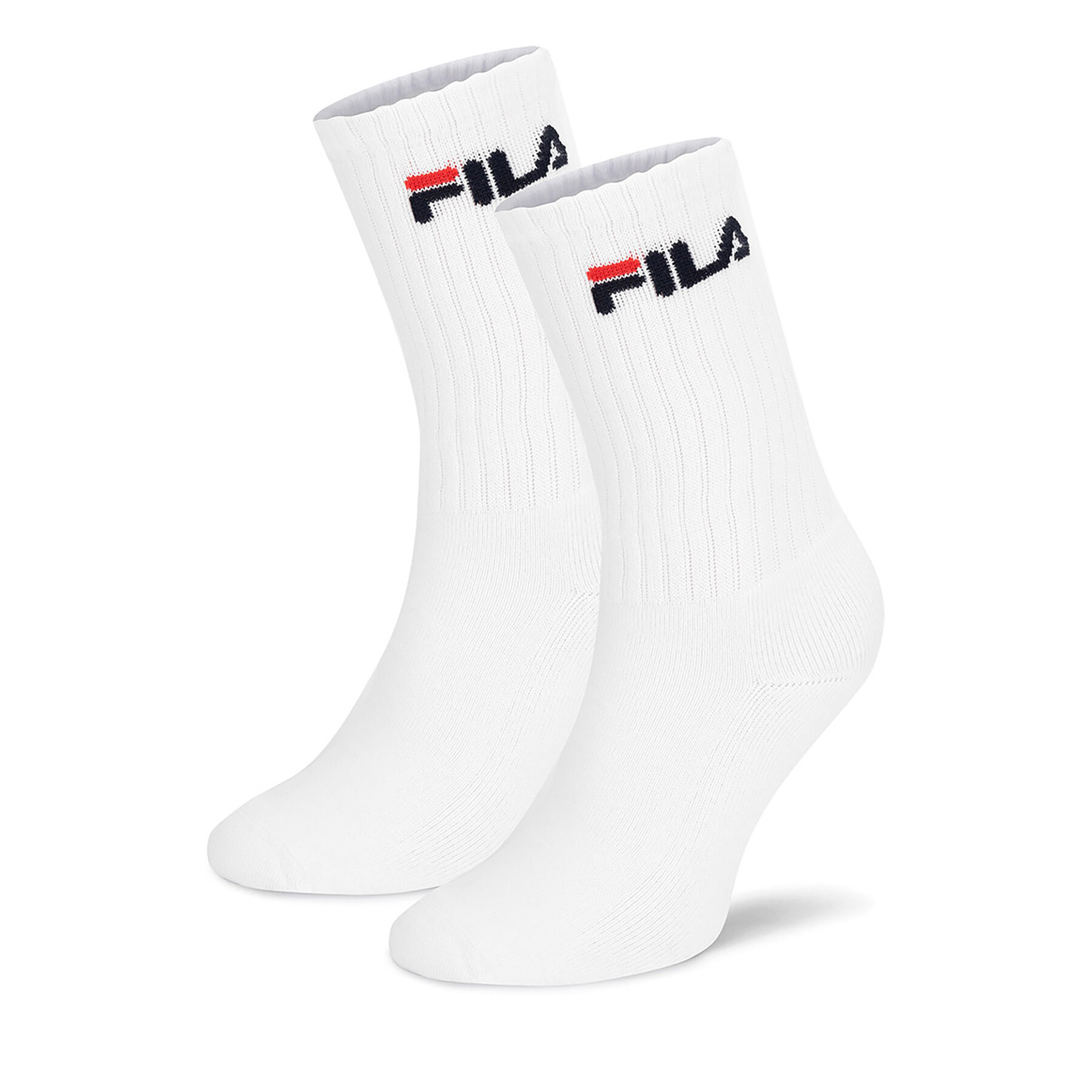 Dlhé ponožky Fila F4401-AW24 (2-pack) Biela