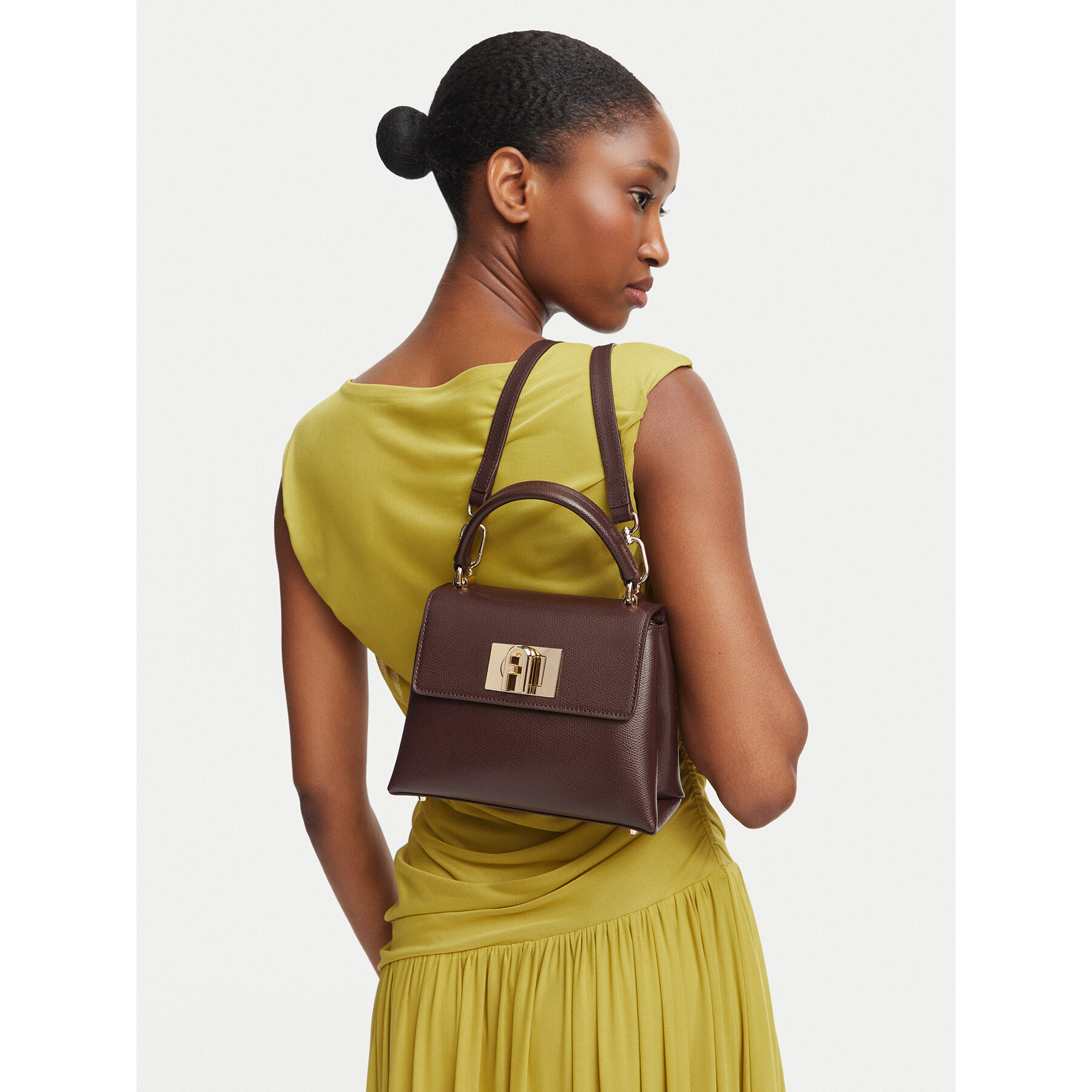 Geantă Furla 1927 Mini Top Handle WB00109 ARE000 4284S Maro închis