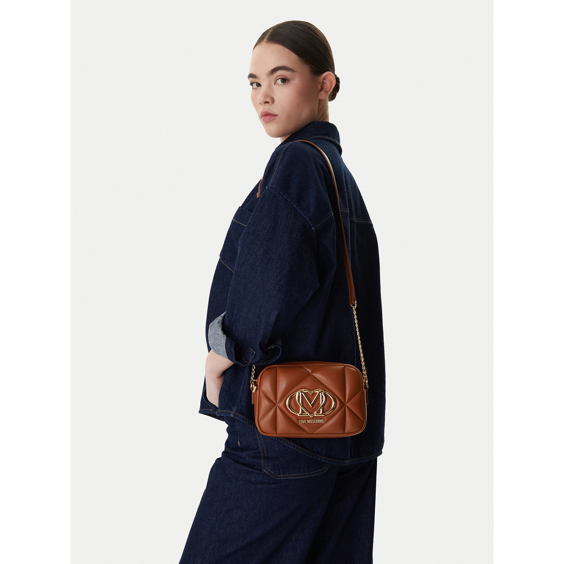 Τσάντα LOVE MOSCHINO JC4038PP1OLC0200 Καφέ