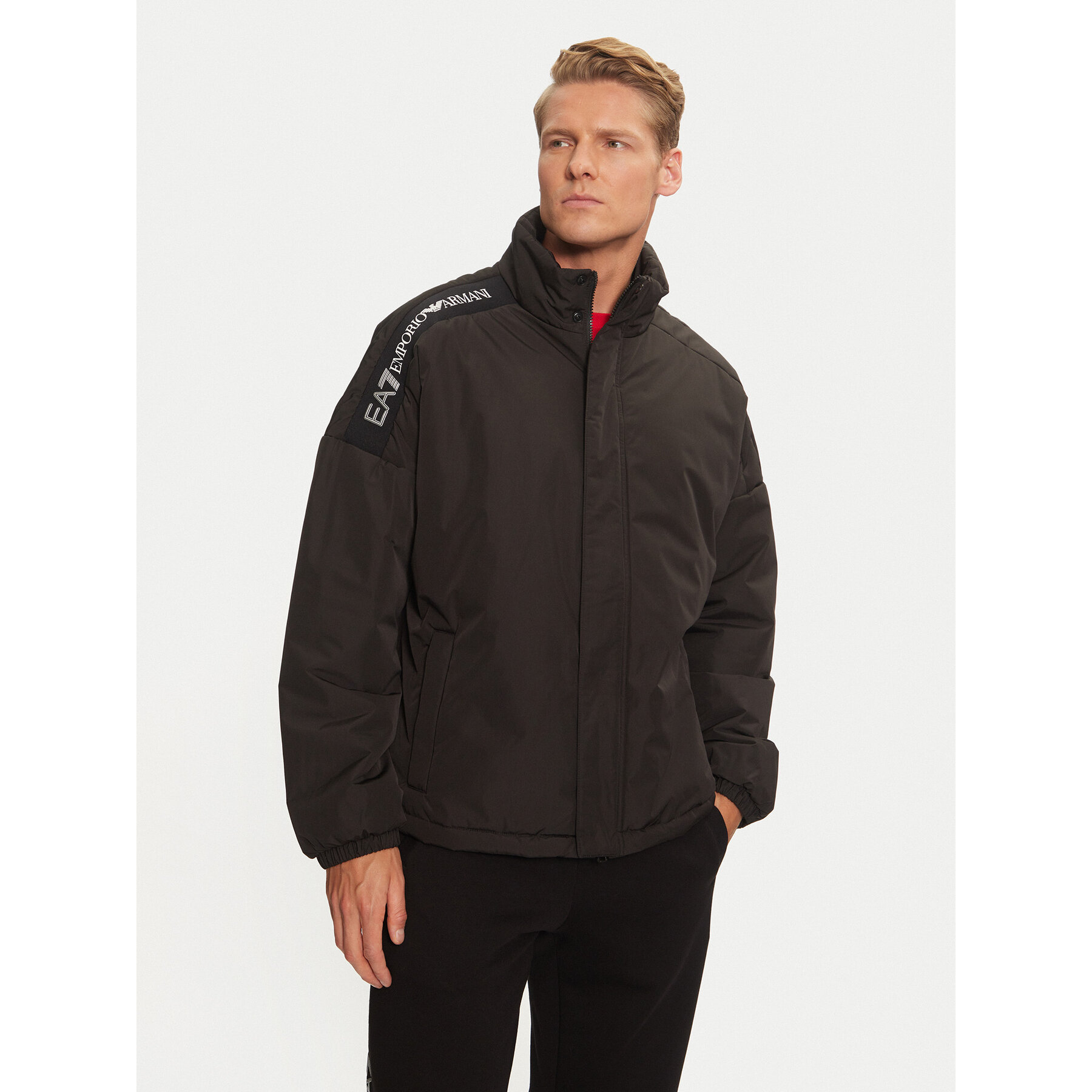EA7 Emporio Armani Übergangsjacke 6DPB04 PNE1Z 1200 Schwarz Regular Fit