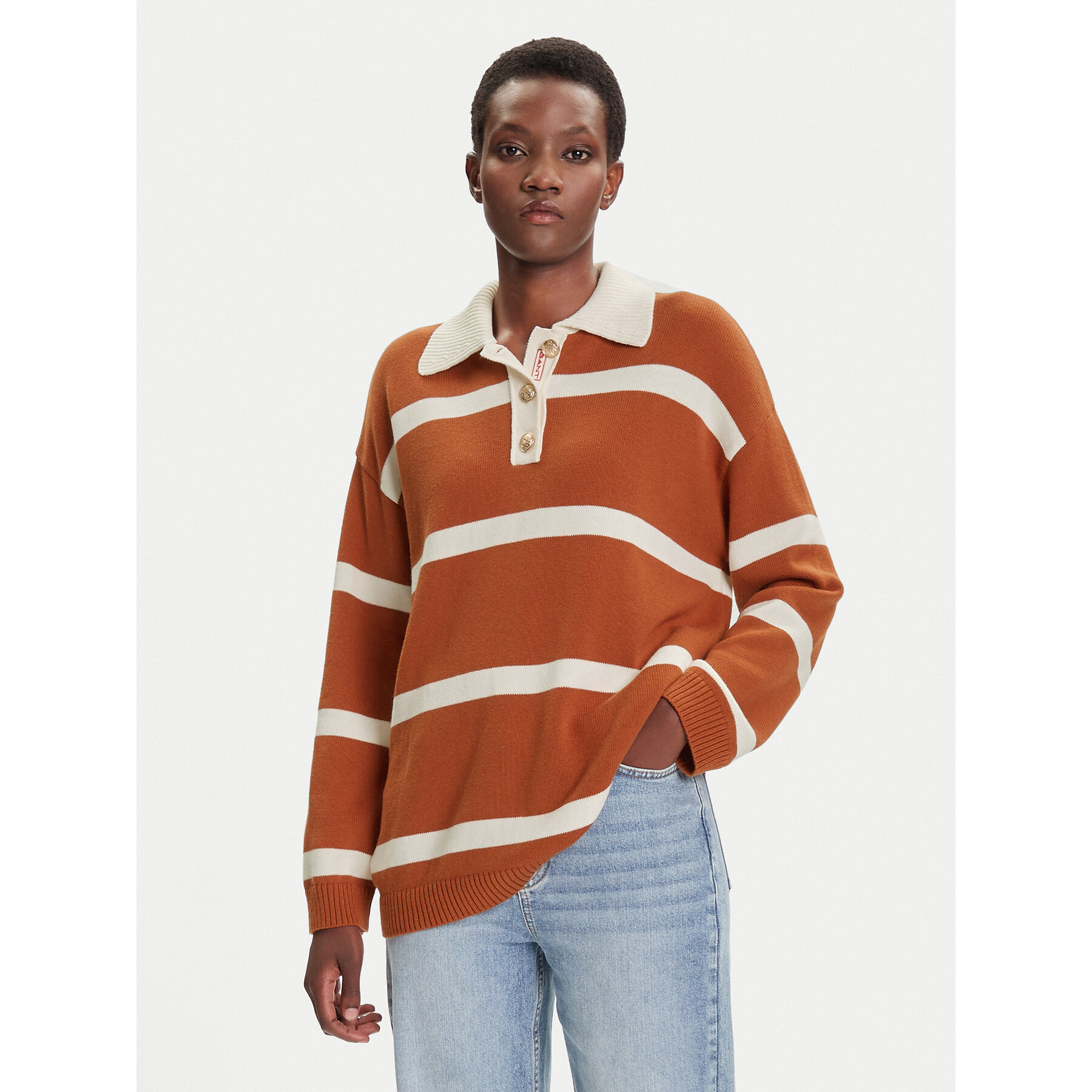 Gant Pullover 4805341 Braun Relaxed Fit