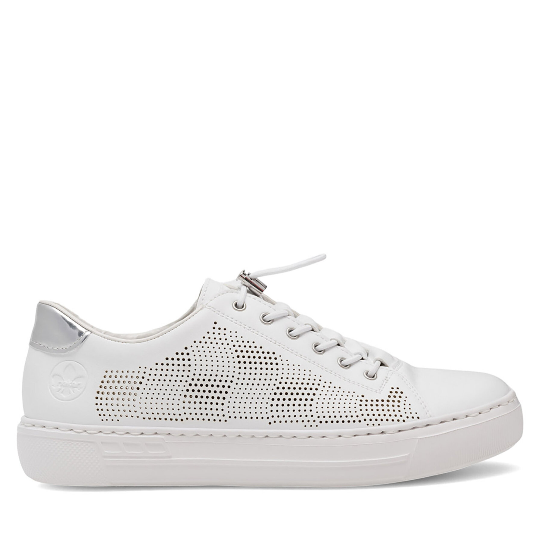 Sneakersy Rieker L9853-80 Biela