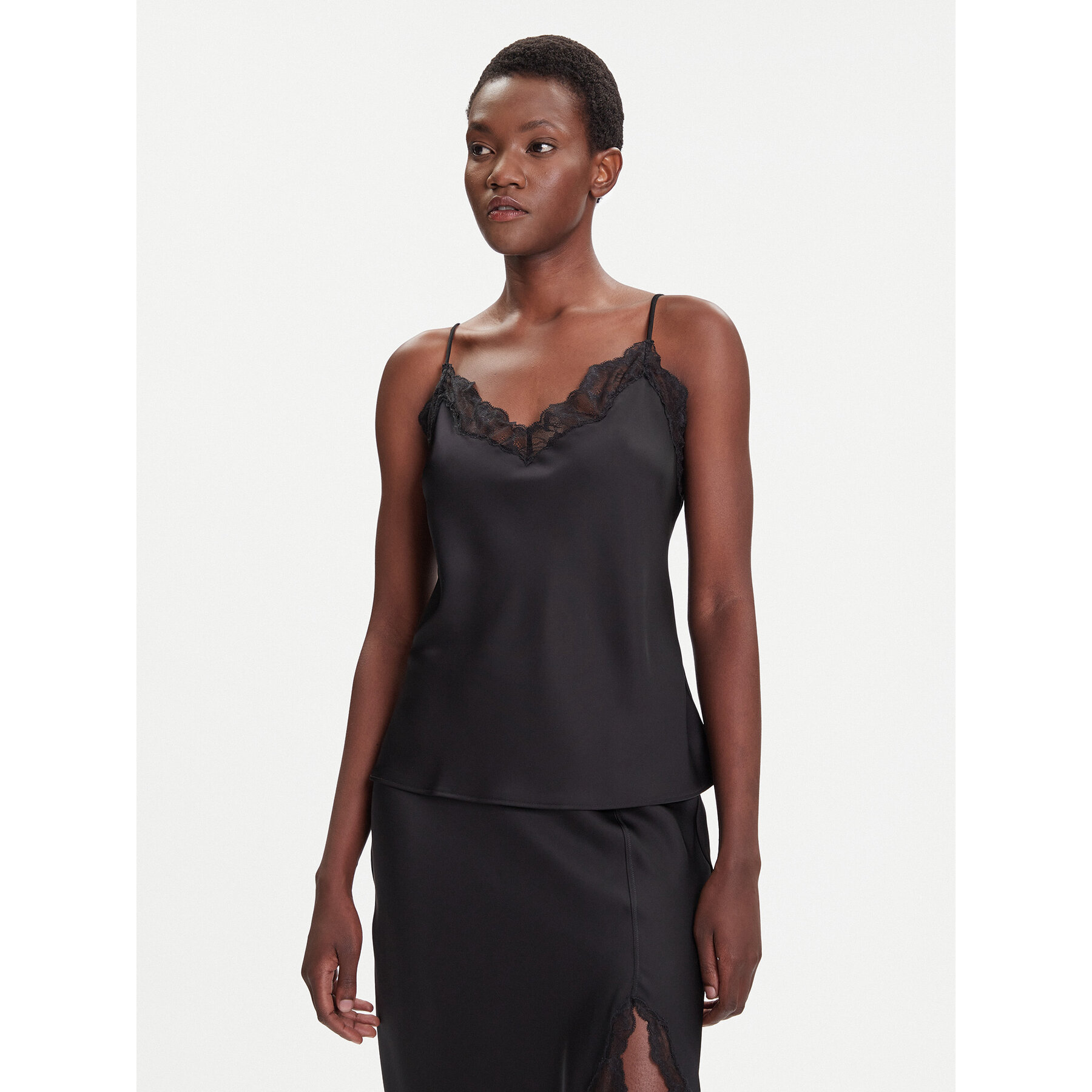 Calvin Klein Top LV044C101G Schwarz Regular Fit