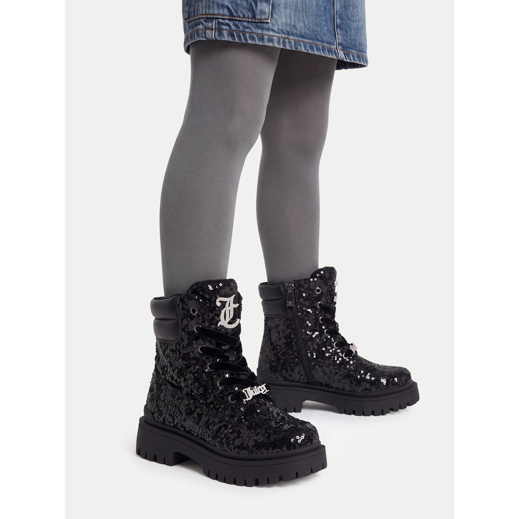 Šnurovacia obuv Juicy Couture CEO-CS6590-01A Čierna