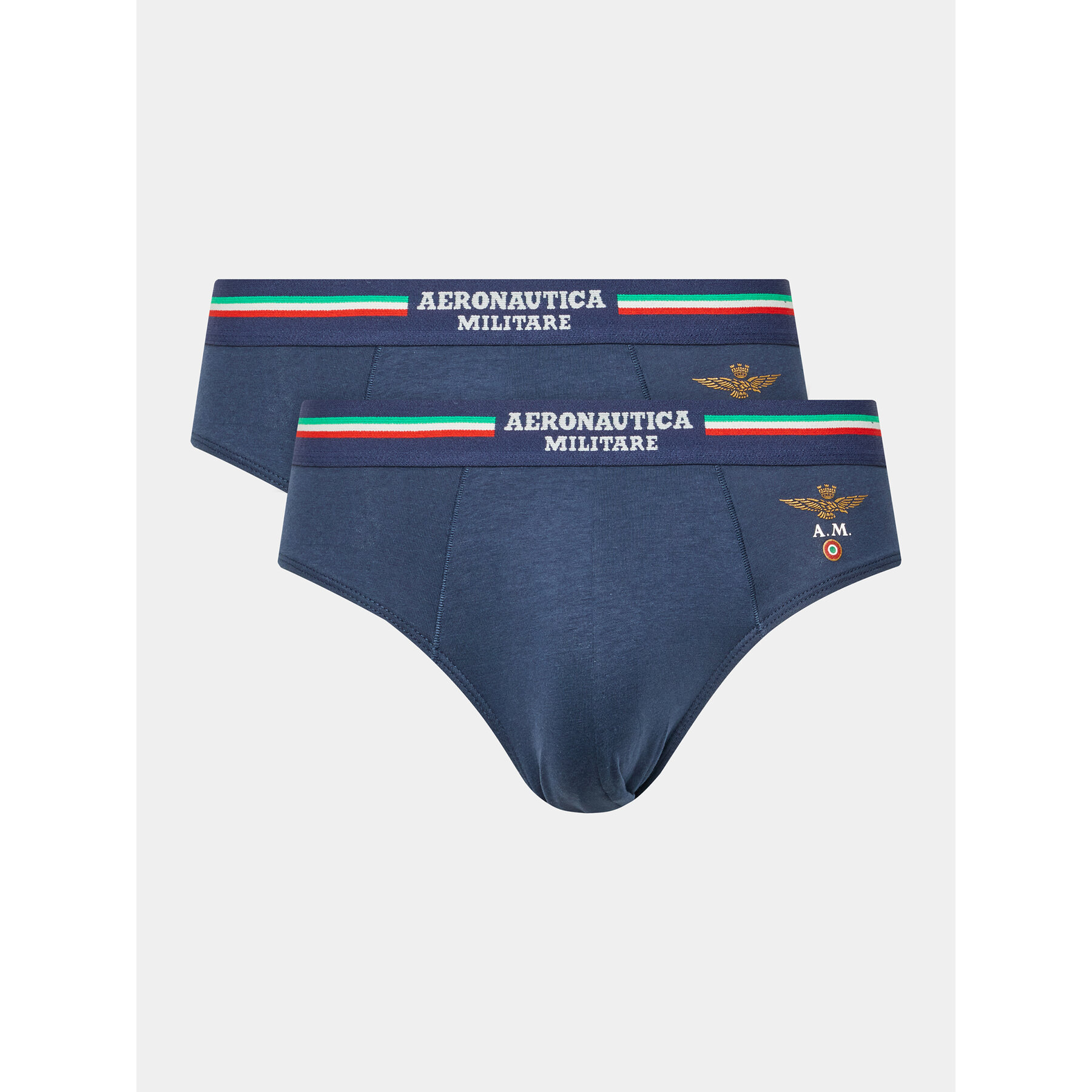 Aeronautica Militare Aeronautica Militare Σετ σλιπ 2 τμχ. AM1USL001 Σκούρο μπλε
