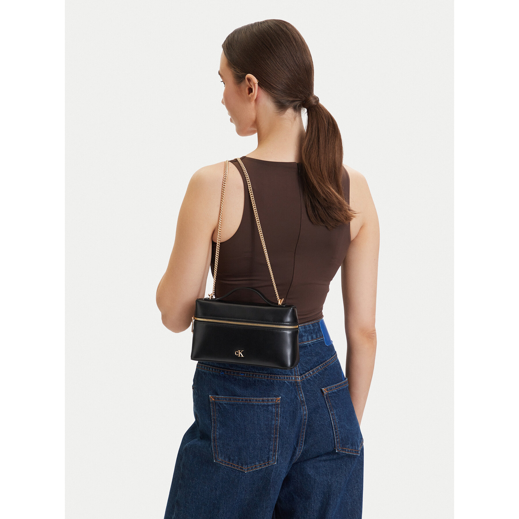 Τσάντα Calvin Klein Ck Beauty Case On Chain LV04F1134G Μαύρο