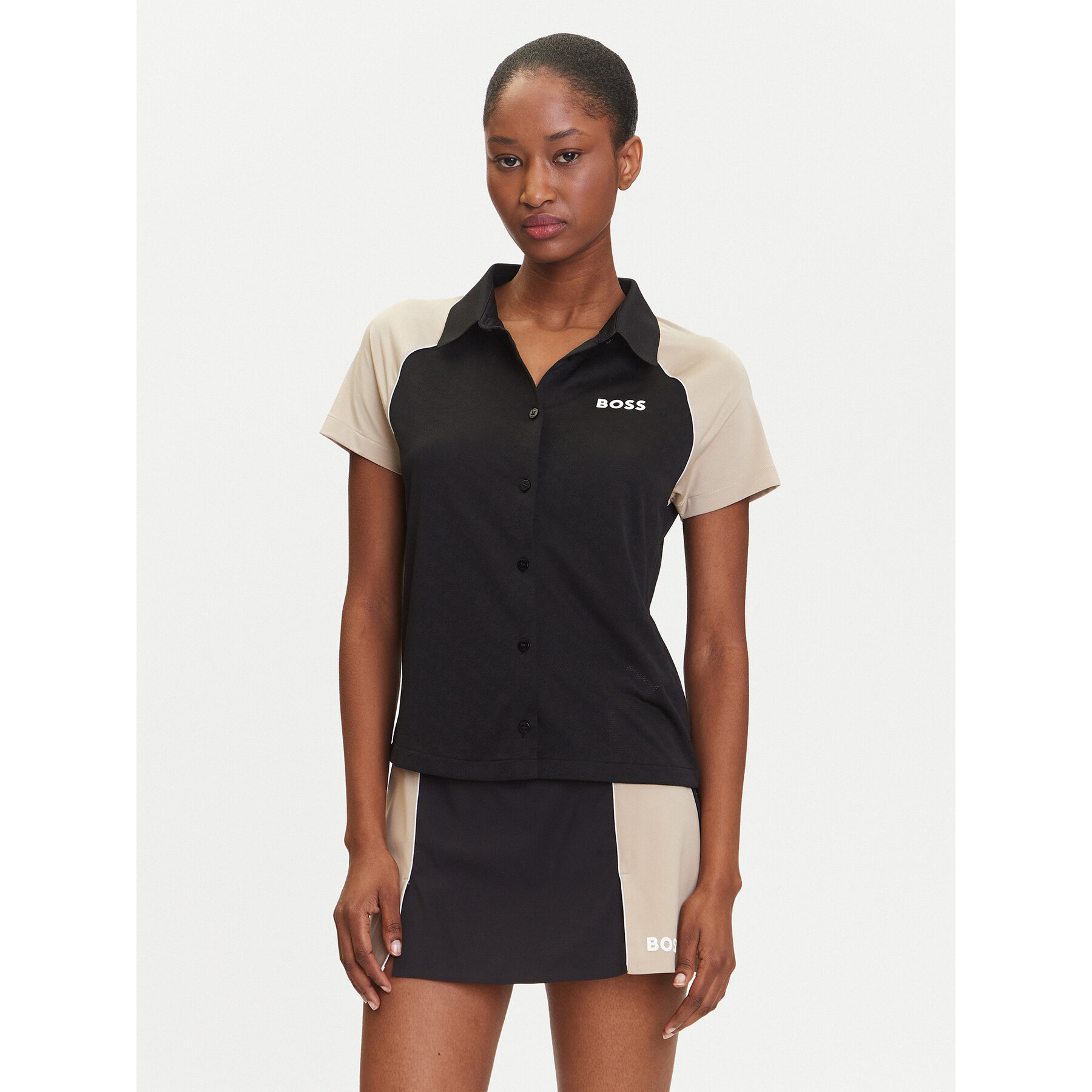 BOSS Pólóing Ellici2 50544191 Fekete Regular Fit