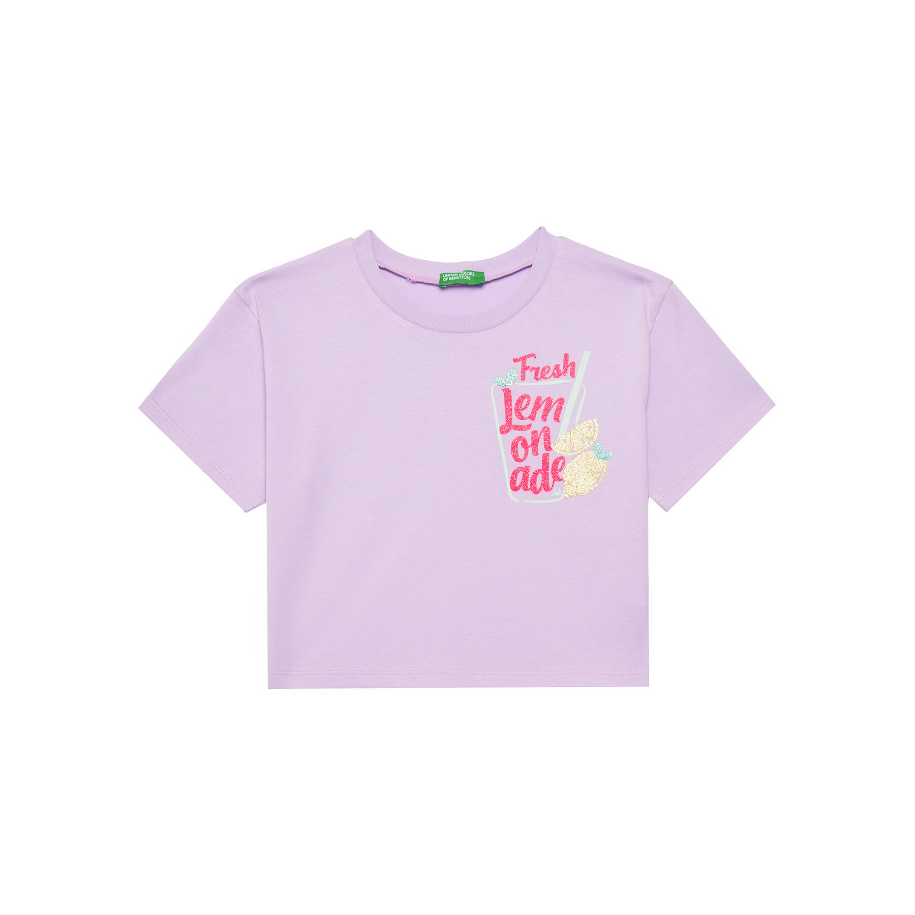 United Colors Of Benetton Póló 35RYC10OZ Zöld Regular Fit