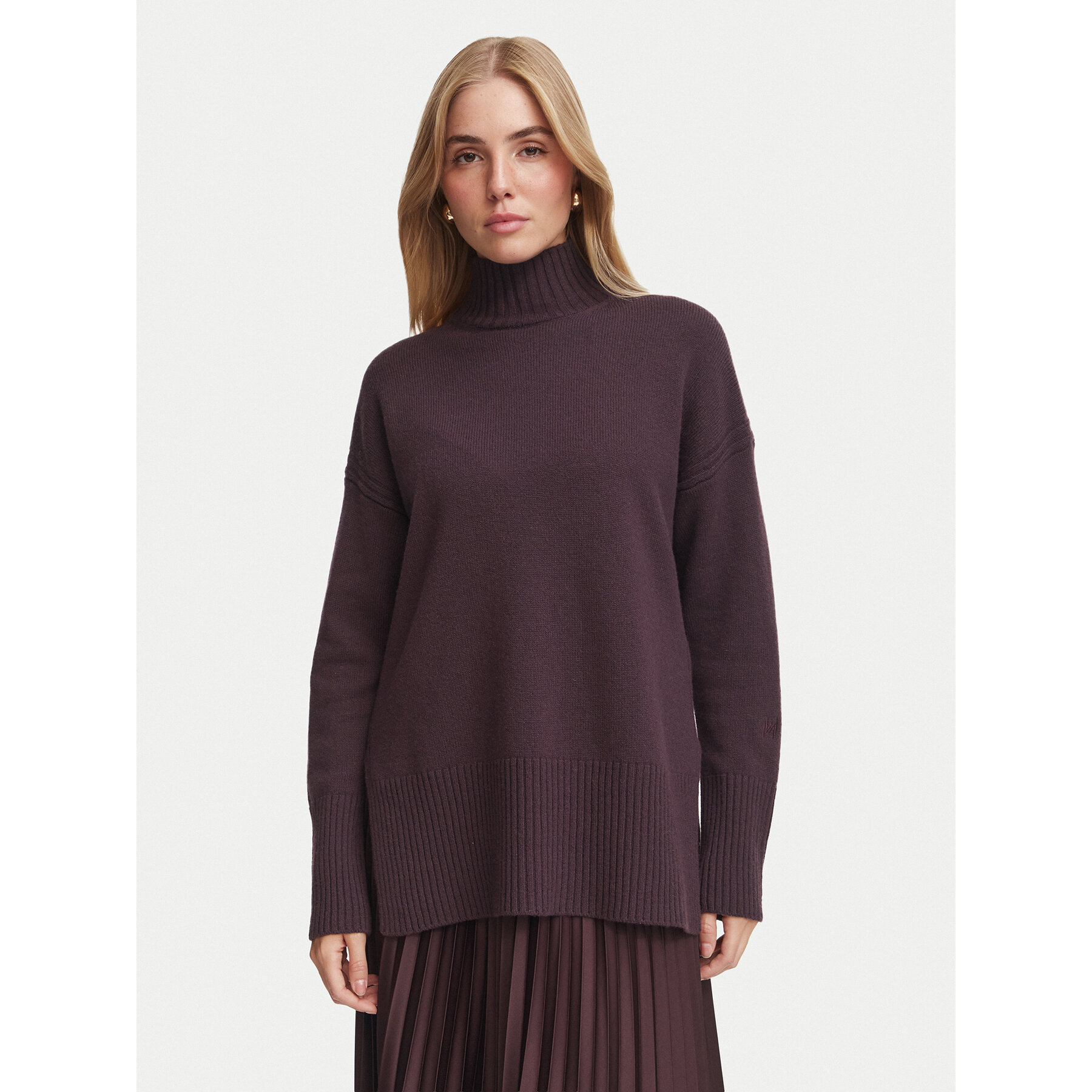 Marella Rollkragenpullover Quota 2623366305 Violett Relaxed Fit